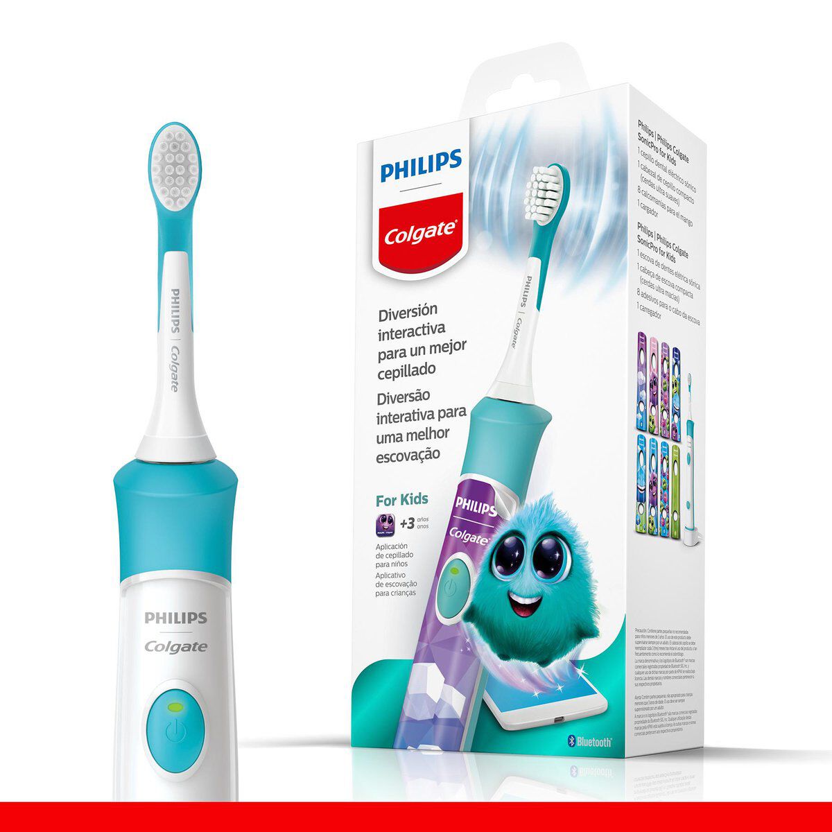 Escova Dental Infantil El&eacute;trica For Kids Colgate + Philips