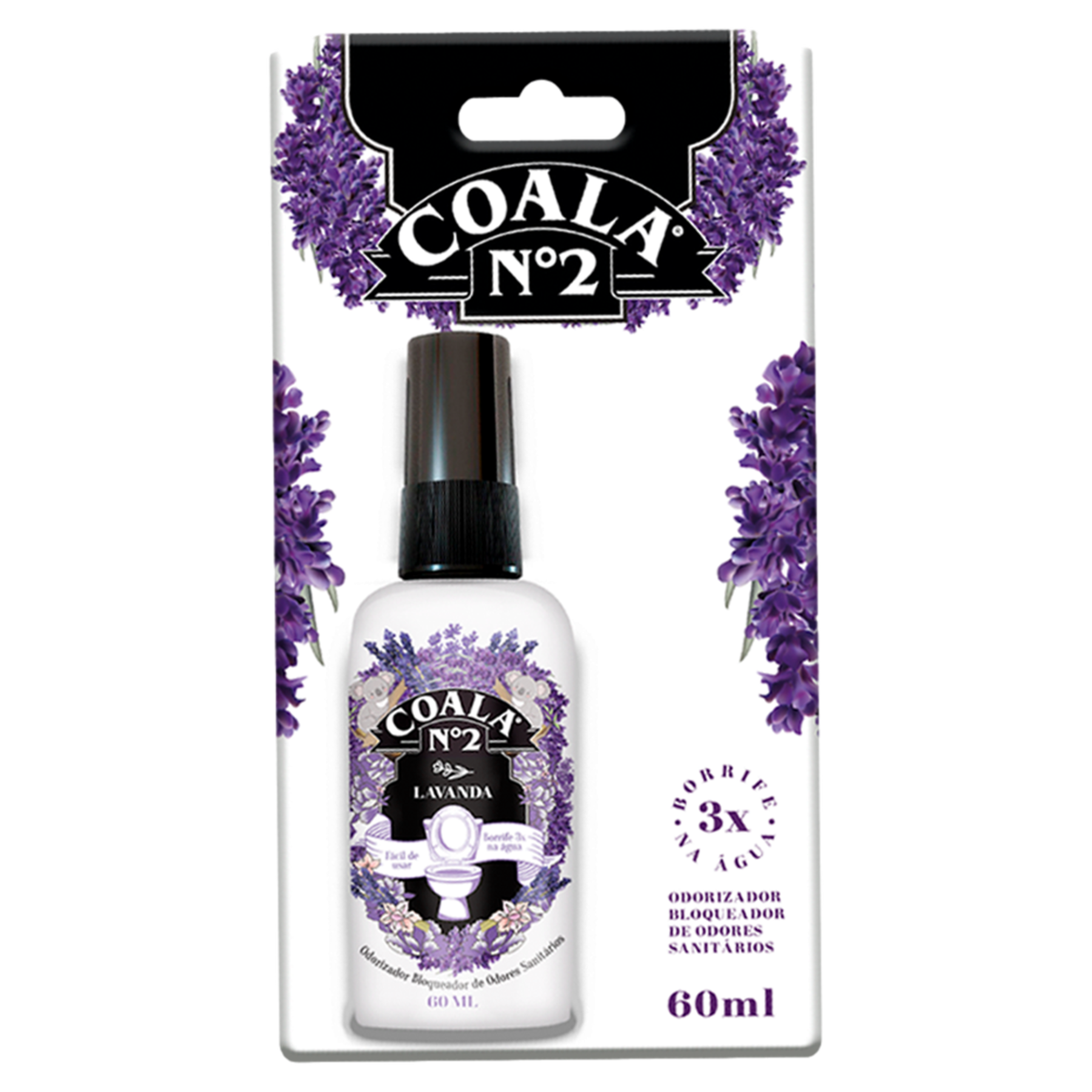 Odorizador Sanitário Spray Lavanda Coala Nº2 60ml