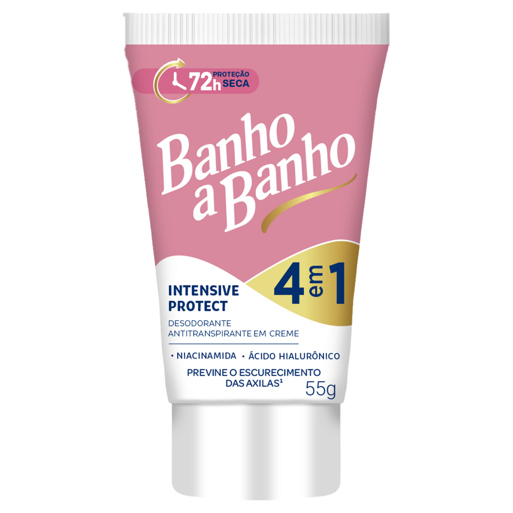 Antitranspirante em Creme Intensive Protect 4 em 1 Banho a Banho Bisnaga 55g