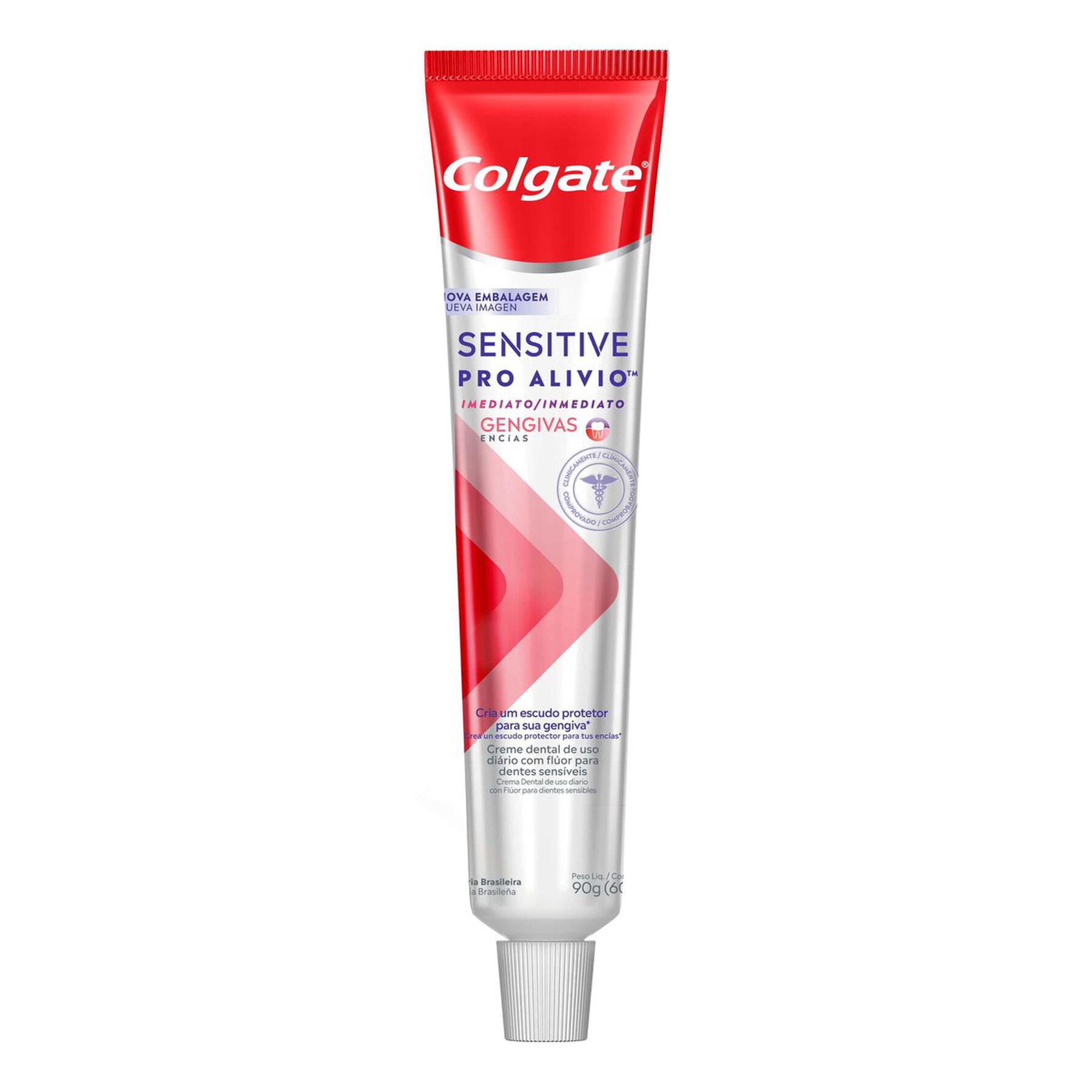 Creme Dental Para Sensibilidade Colgate Sensitive Pro Alívio Imediato Gengiva 90g