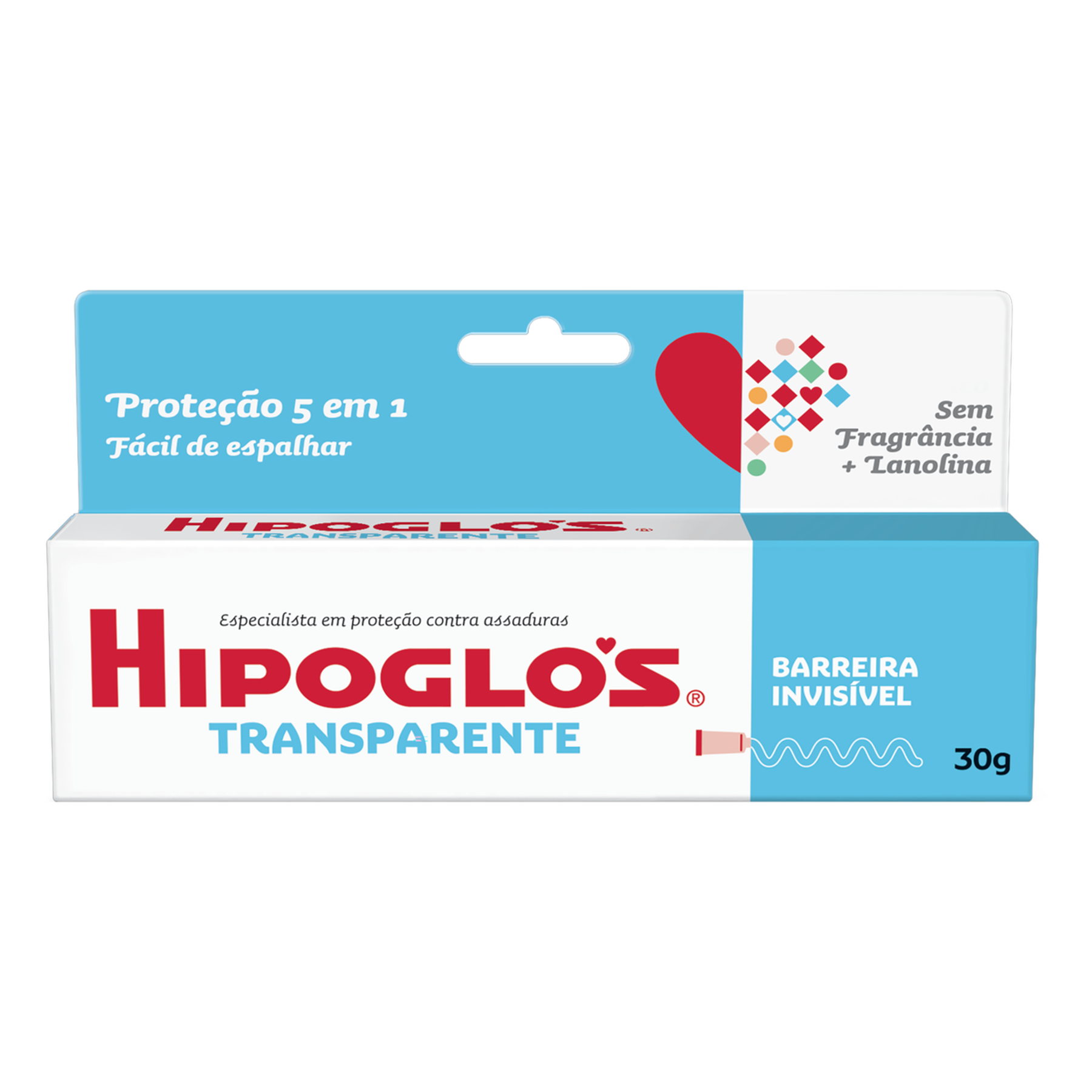 Creme Preventivo de Assaduras Transparente Hipoglós Caixa 30g