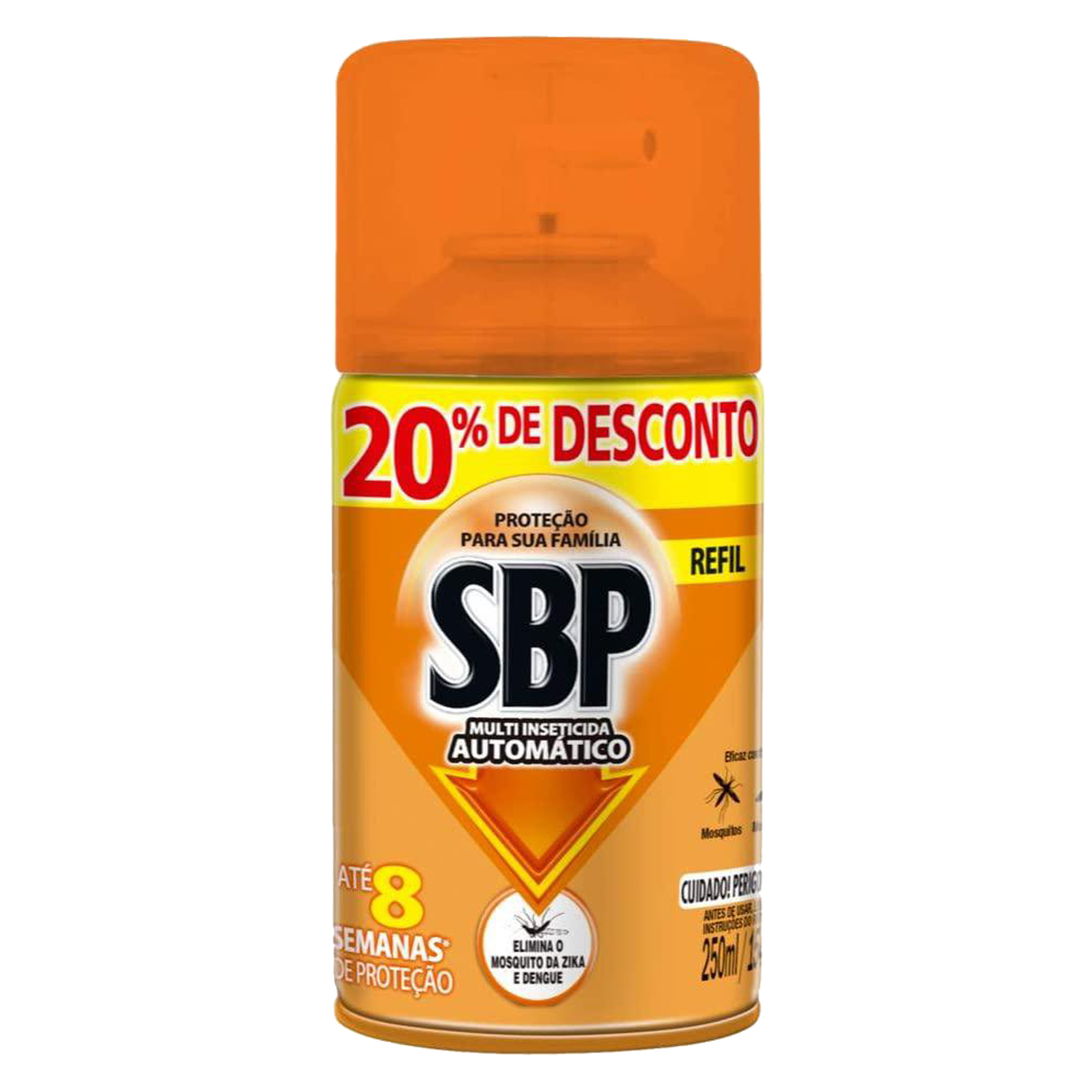 Multi-Inseticida Automático SBP Frasco 250ml Refil Grátis 20% de Desconto