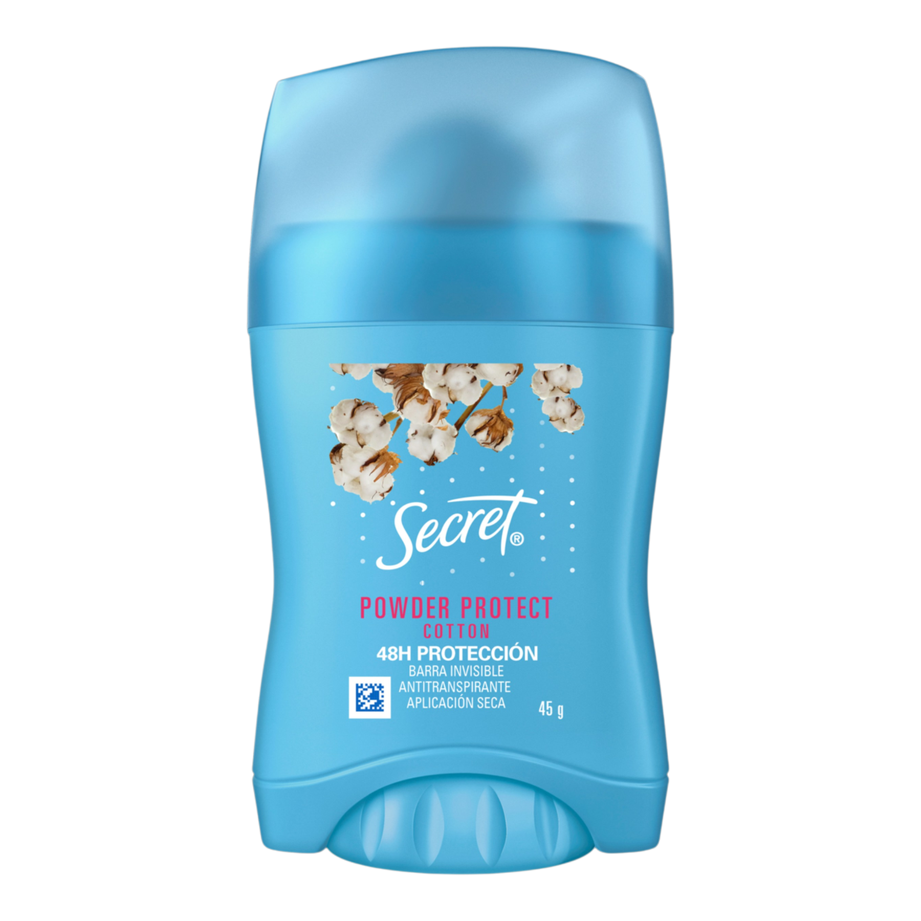 Desodorante Antitranspirante Barra Secret Powder Protect Cotton 45g