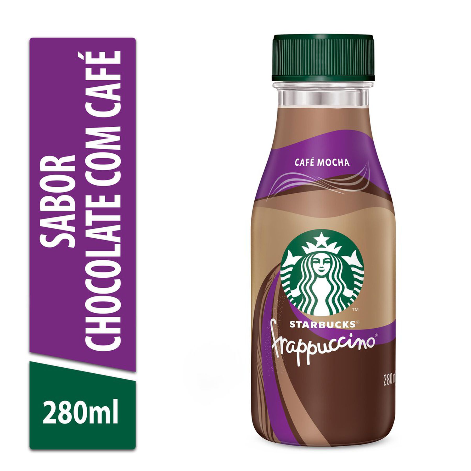 Bebida L&aacute;ctea UHT Chocolate com Caf&eacute; Starbucks Frappuccino Frasco 270ml