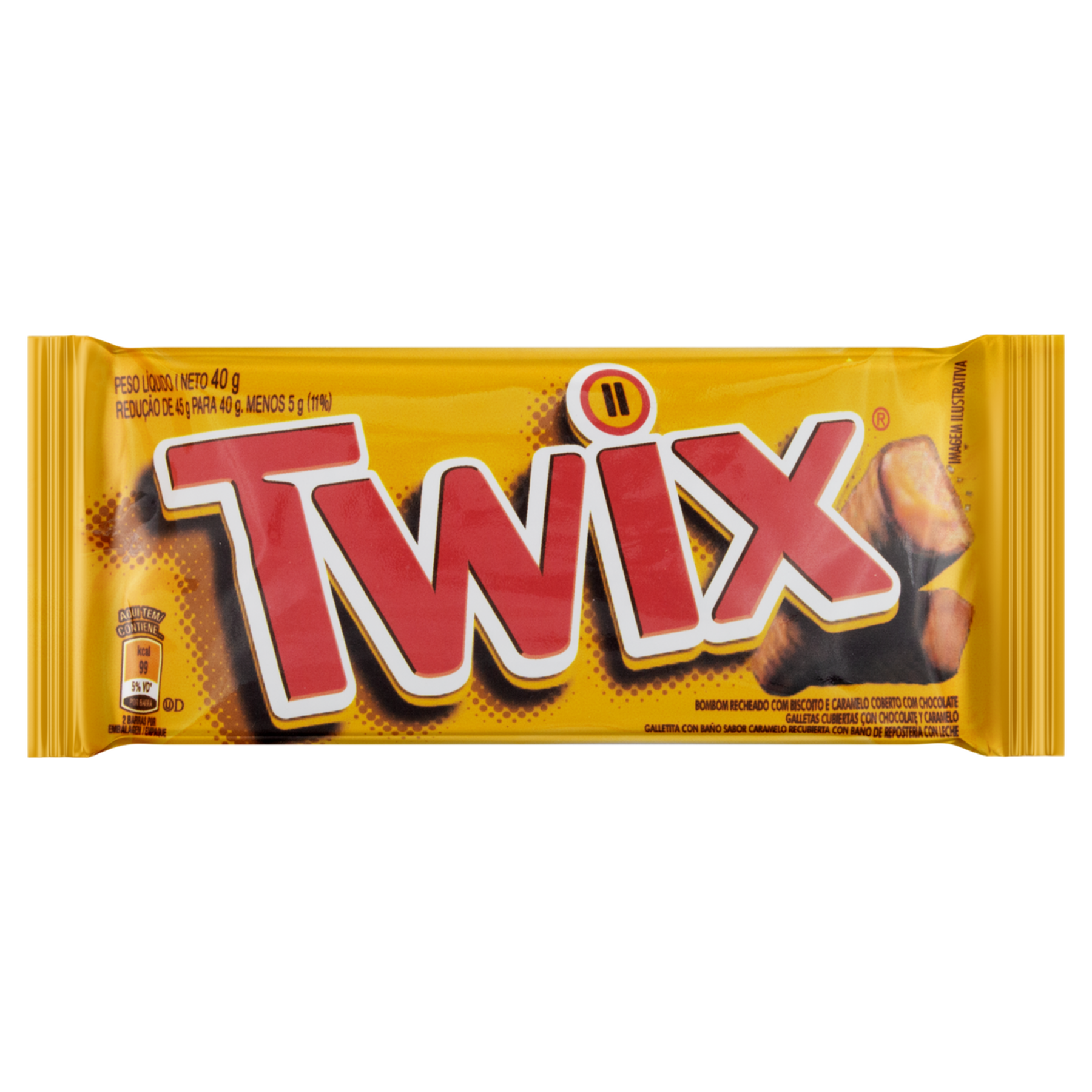 Bombom Twix Pacote 40g