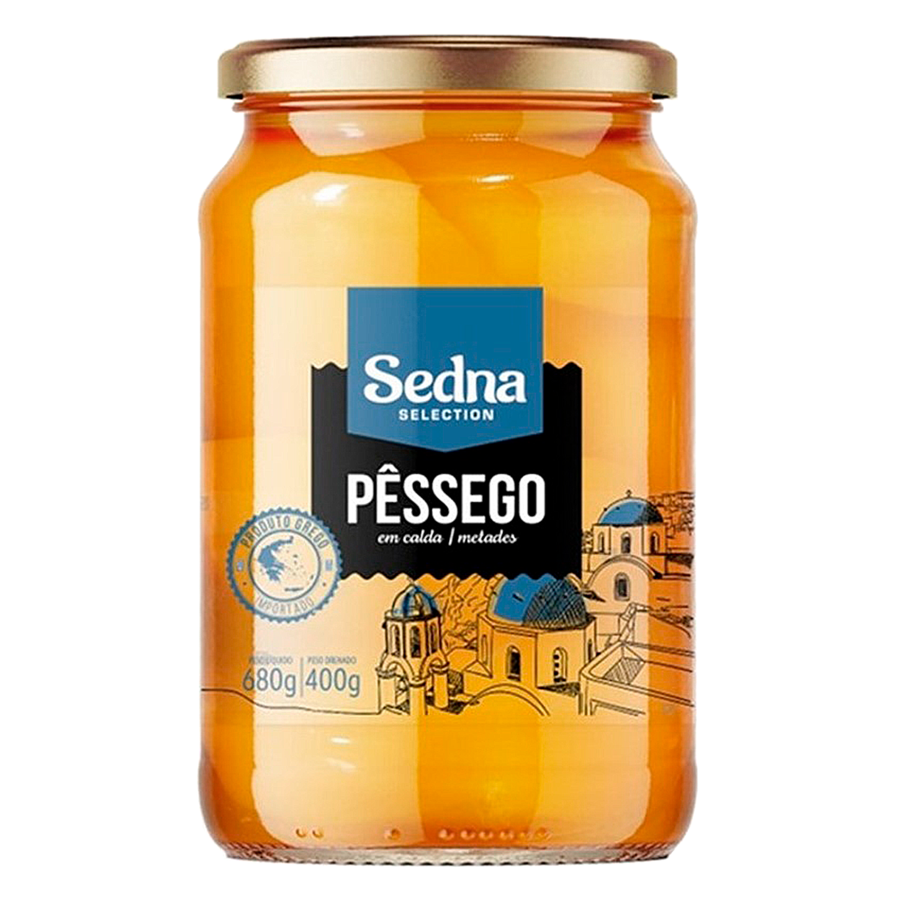 Pêssego em Calda Sedna Vidro 400g