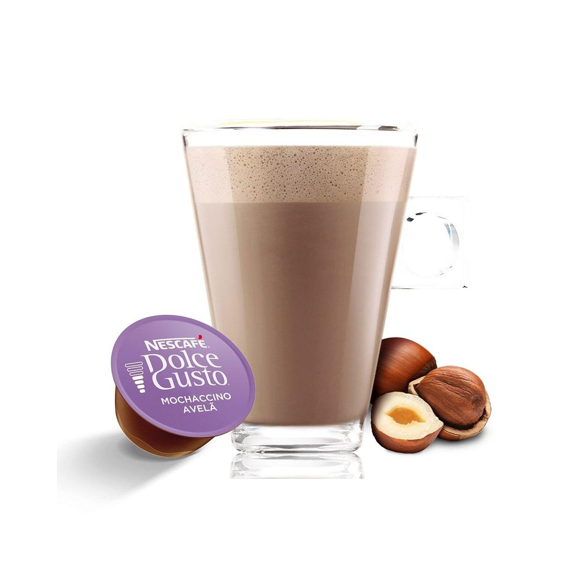 Mochaccino em Cápsula Avelã Dolce Gusto Nescafé Caixa C/10 Unidades