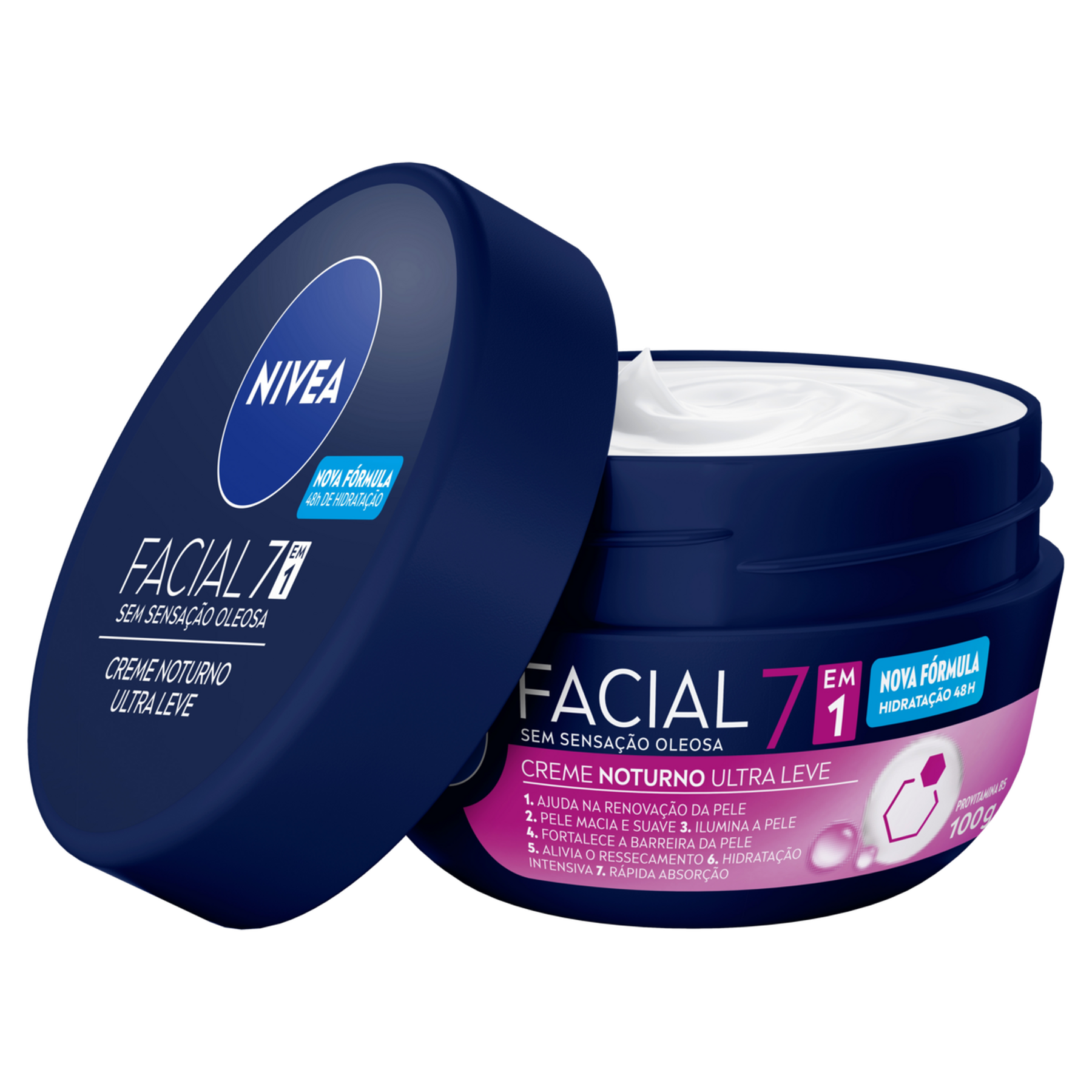 Creme Facial Noturno Nivea Pote 100g&nbsp;