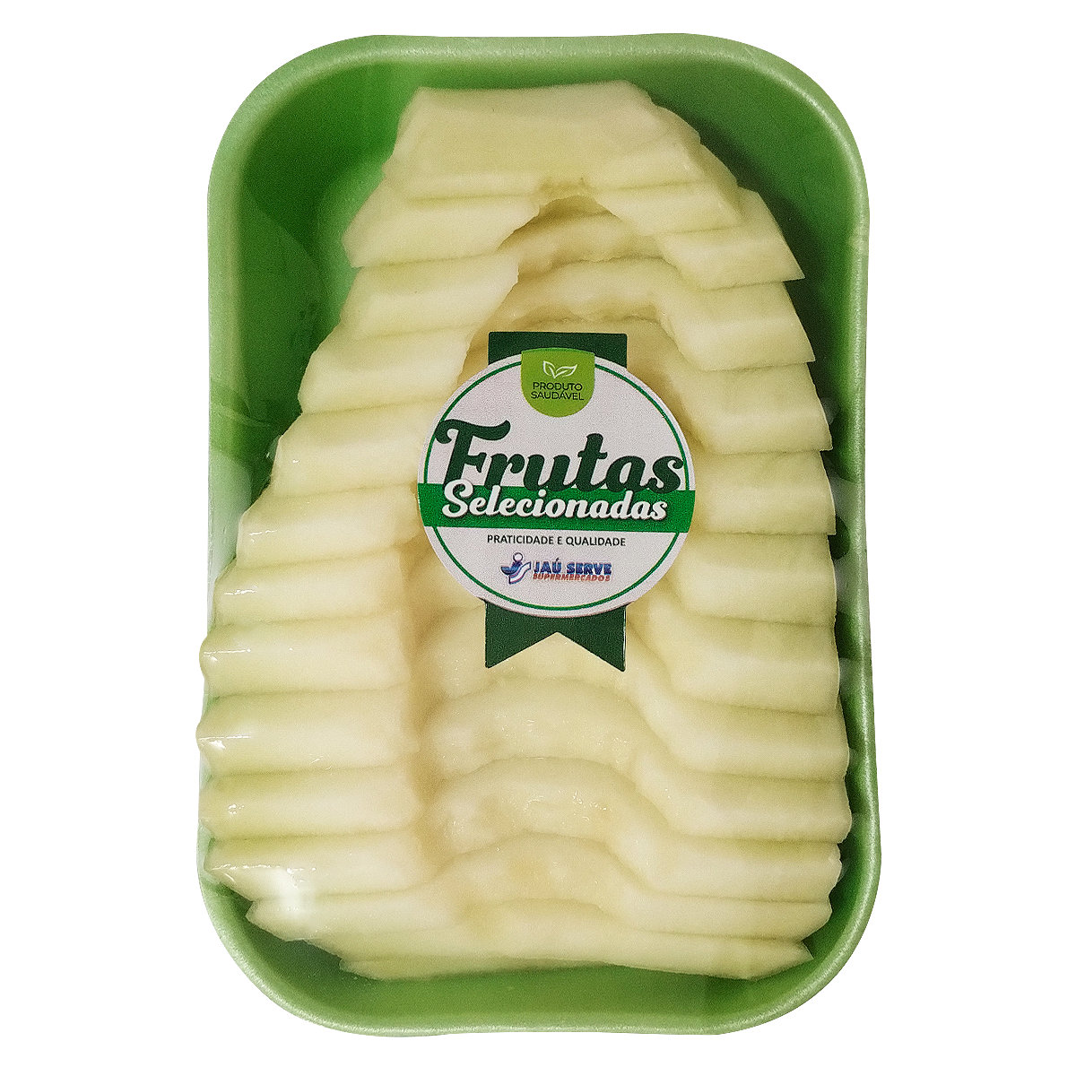 Mel&atilde;o Fatiado Sem Casca Bandeja aprox. 550g