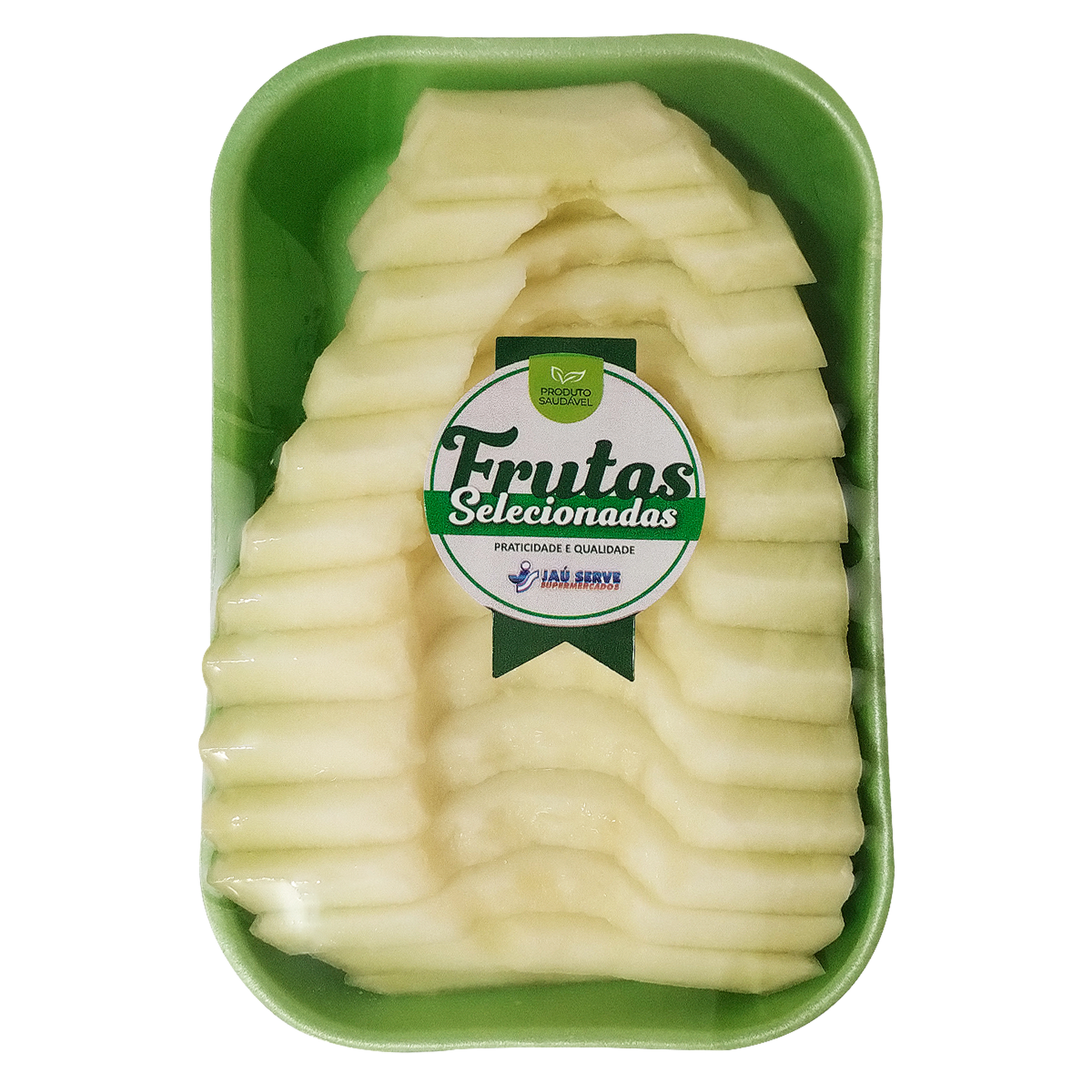 Mel&atilde;o Fatiado Sem Casca Bandeja aprox. 550g