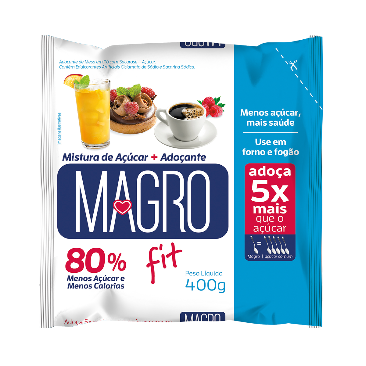 Ado&ccedil;ante em P&oacute; Magro Fit Low&ccedil;ucar 400g