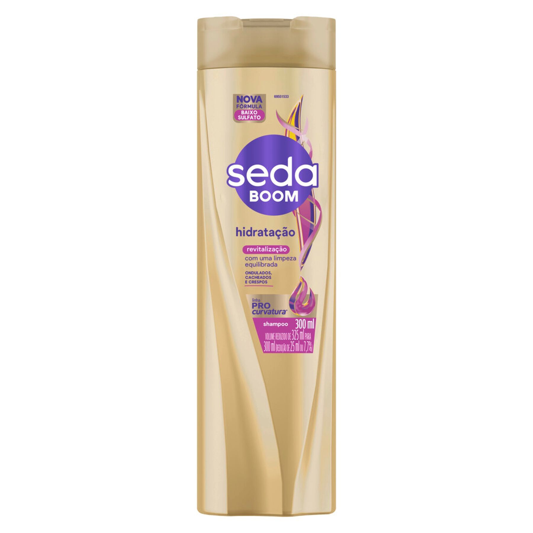 Shampoo Hidratação Revitalização Seda Boom Frasco 300ml