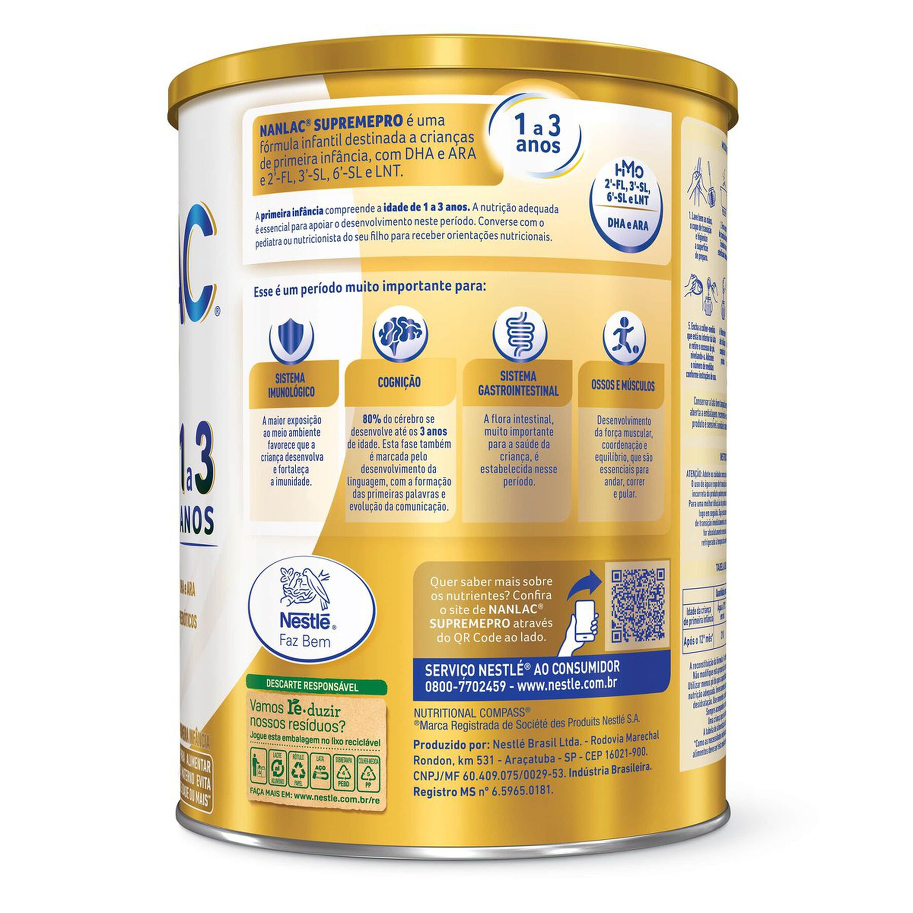 Fórmula Infantil Nanlac Supreme Pro 800g