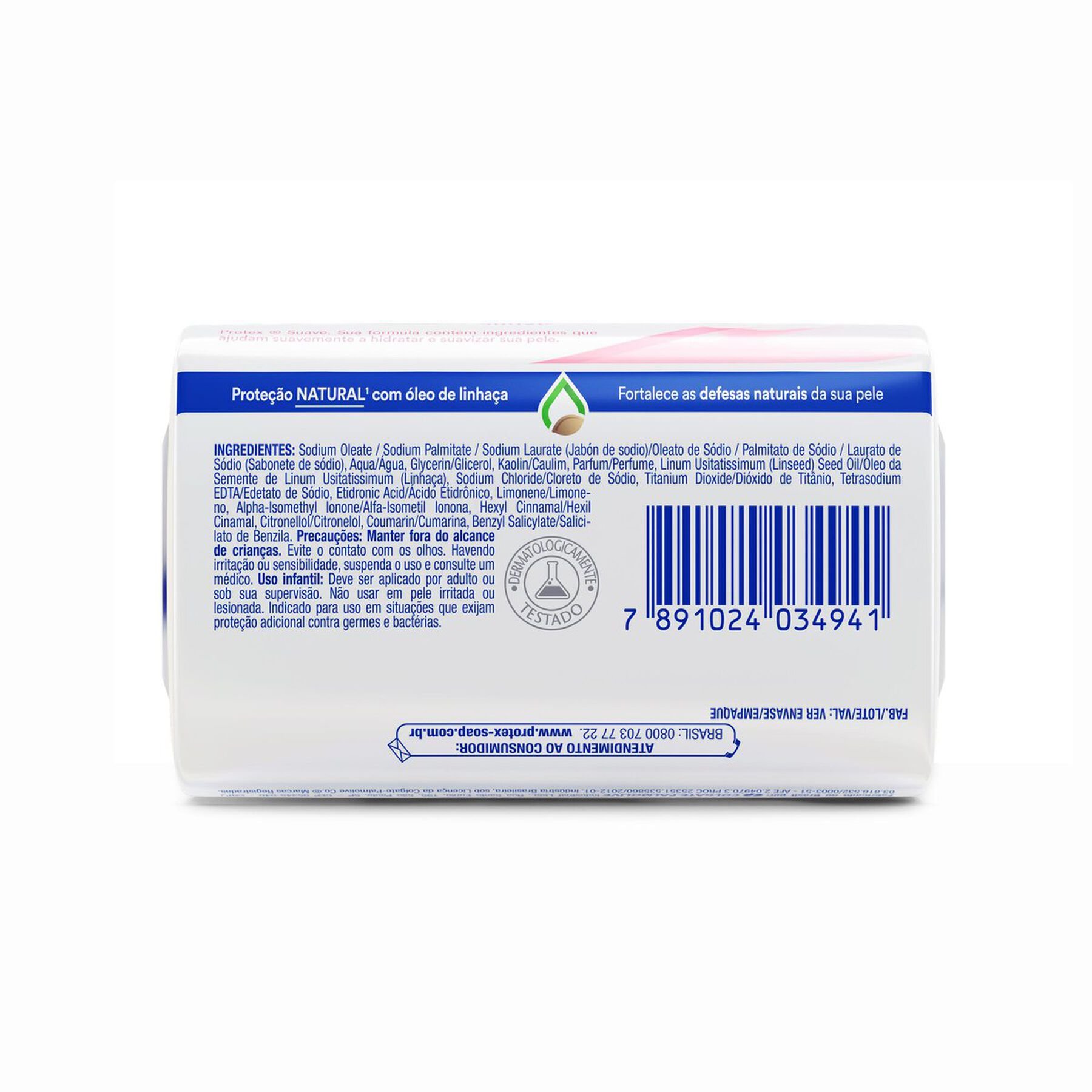 Sabonete em Barra Antibacteriano Suave Protex Cartucho 85g