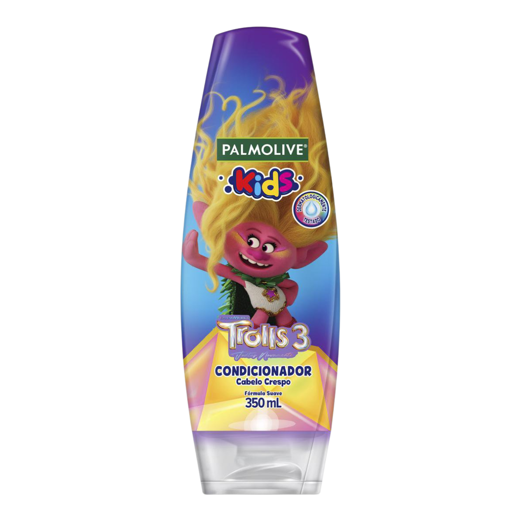 Condicionador Infantil Cabelo Crespo Trolls 3 Palmolive Kids Frasco 350ml