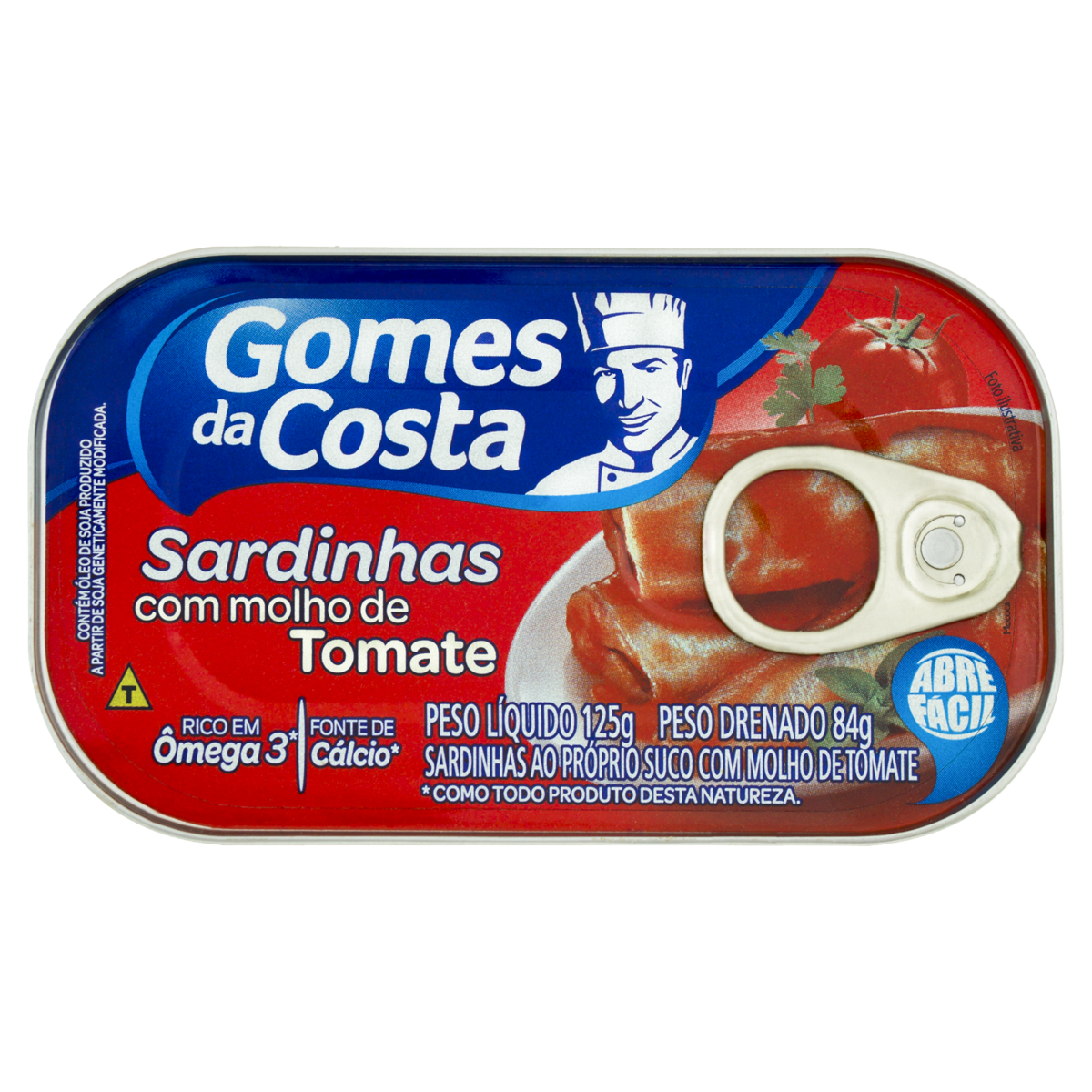 Sardinha com Molho de Tomate Gomes da Costa Lata 84g