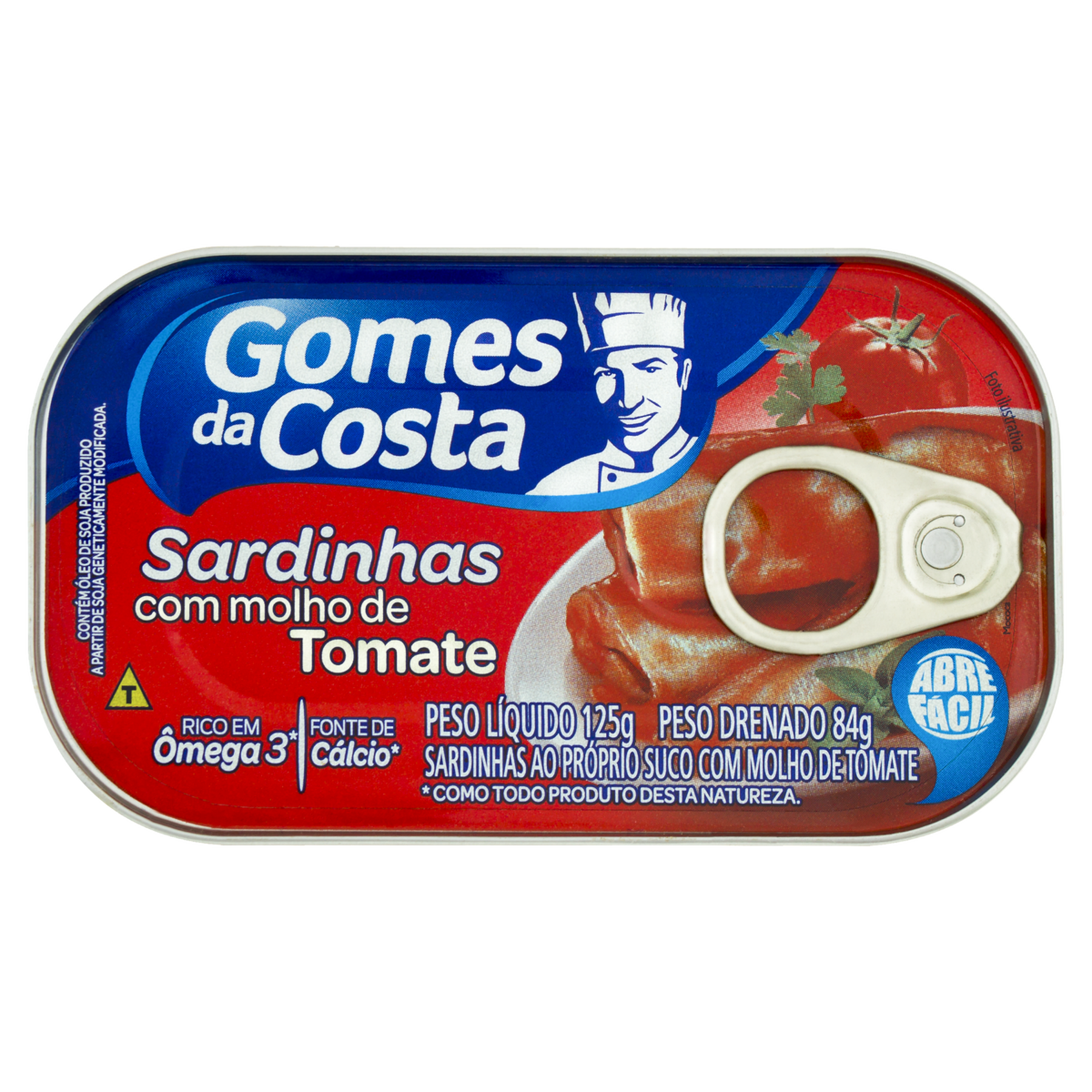 Sardinha com Molho de Tomate Gomes da Costa Lata 84g