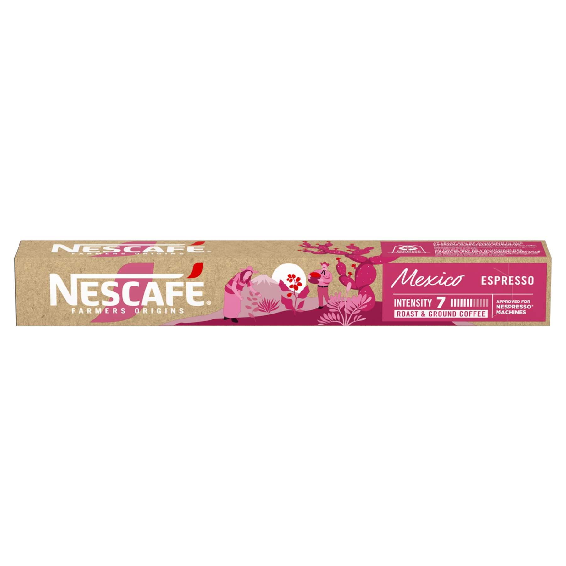 Caf&eacute; em C&aacute;psula Torrado e Mo&iacute;do Espresso M&eacute;xico Nescaf&eacute; Farmers Origins Caixa 44g C/10 Unidades