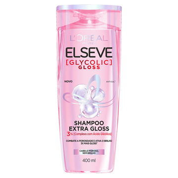 Shampoo Glycolic Gloss Elseve L'oréal Paris Frasco 400ml