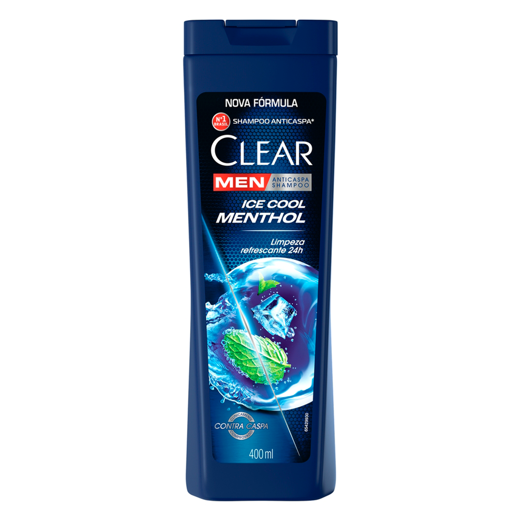 Shampoo Anticaspa Clear Men Ice Cool Menthol Frasco 400ml