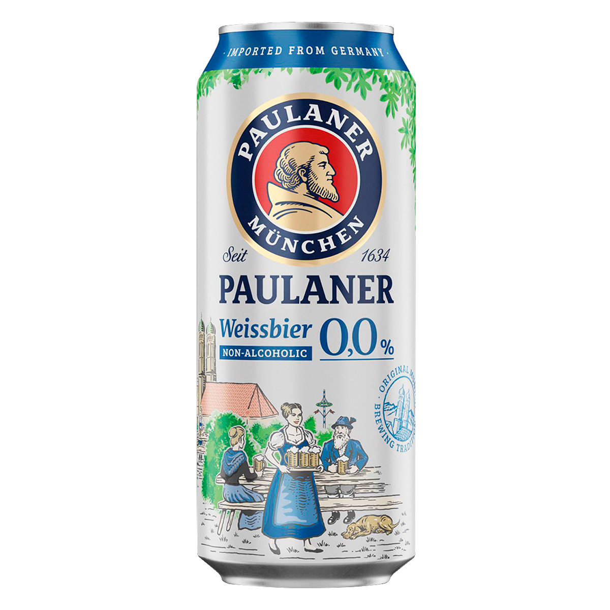 Cerveja Weissbier 0,0% Zero &Aacute;lcool Paulaner Lata 500ml