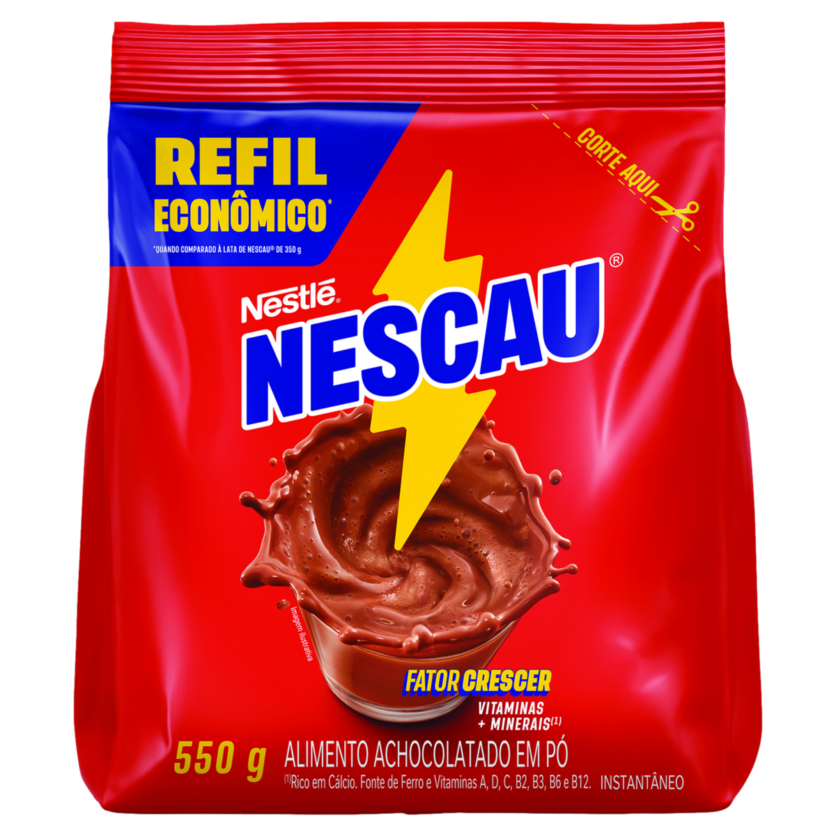 Achocolatado em P&oacute; Nescau 550g