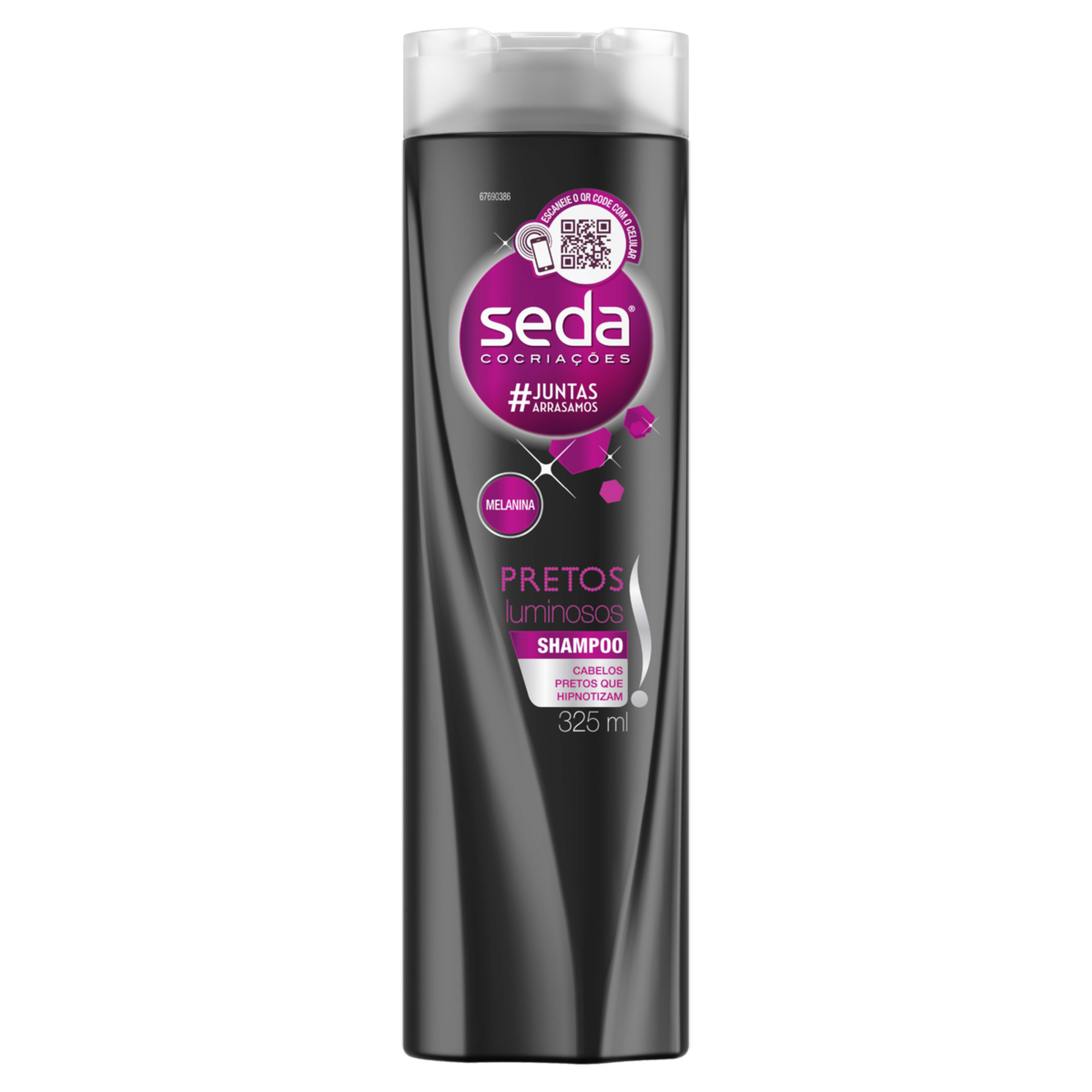 Shampoo Pretos Luminosos Seda Cocriações Frasco 325ml