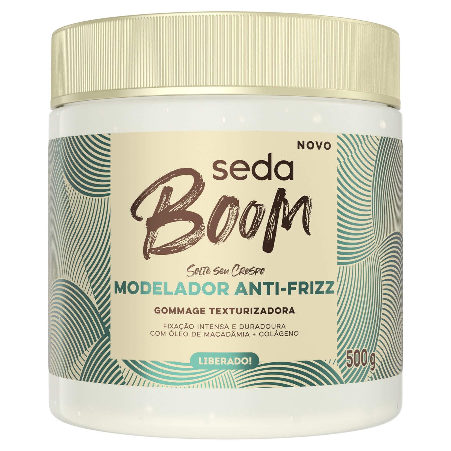 Modelador Anti-frizz Seda Boom Pote 500g