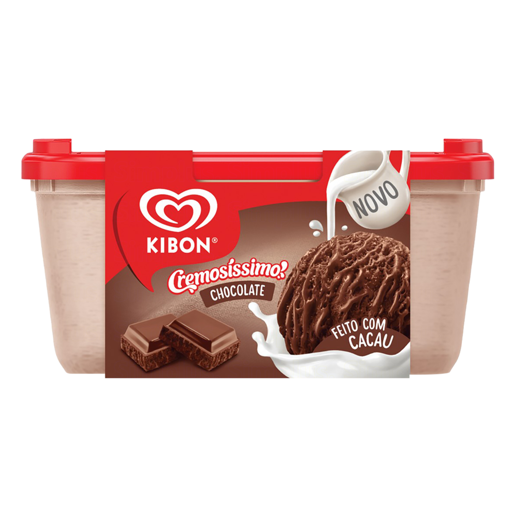 Sorvete Chocolate Kibon Cremosíssimo Pote 1.5l