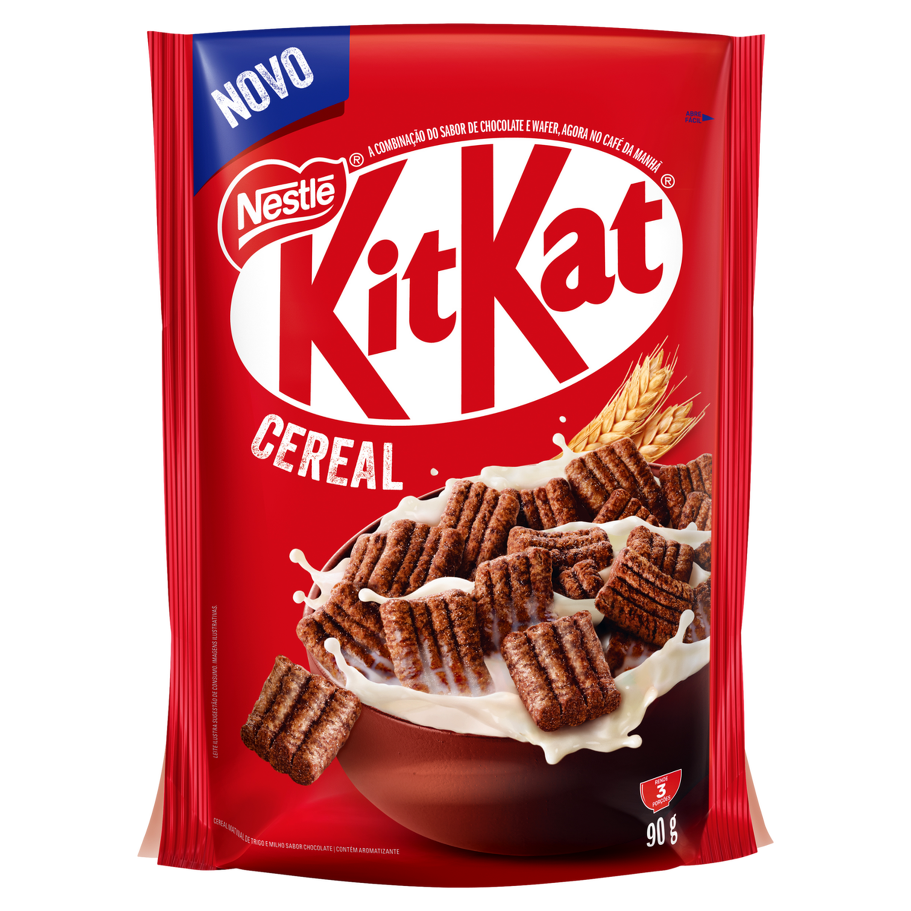 Cereal Matinal Chocolate Kitkat Nestl&eacute; Sach&ecirc; 90g