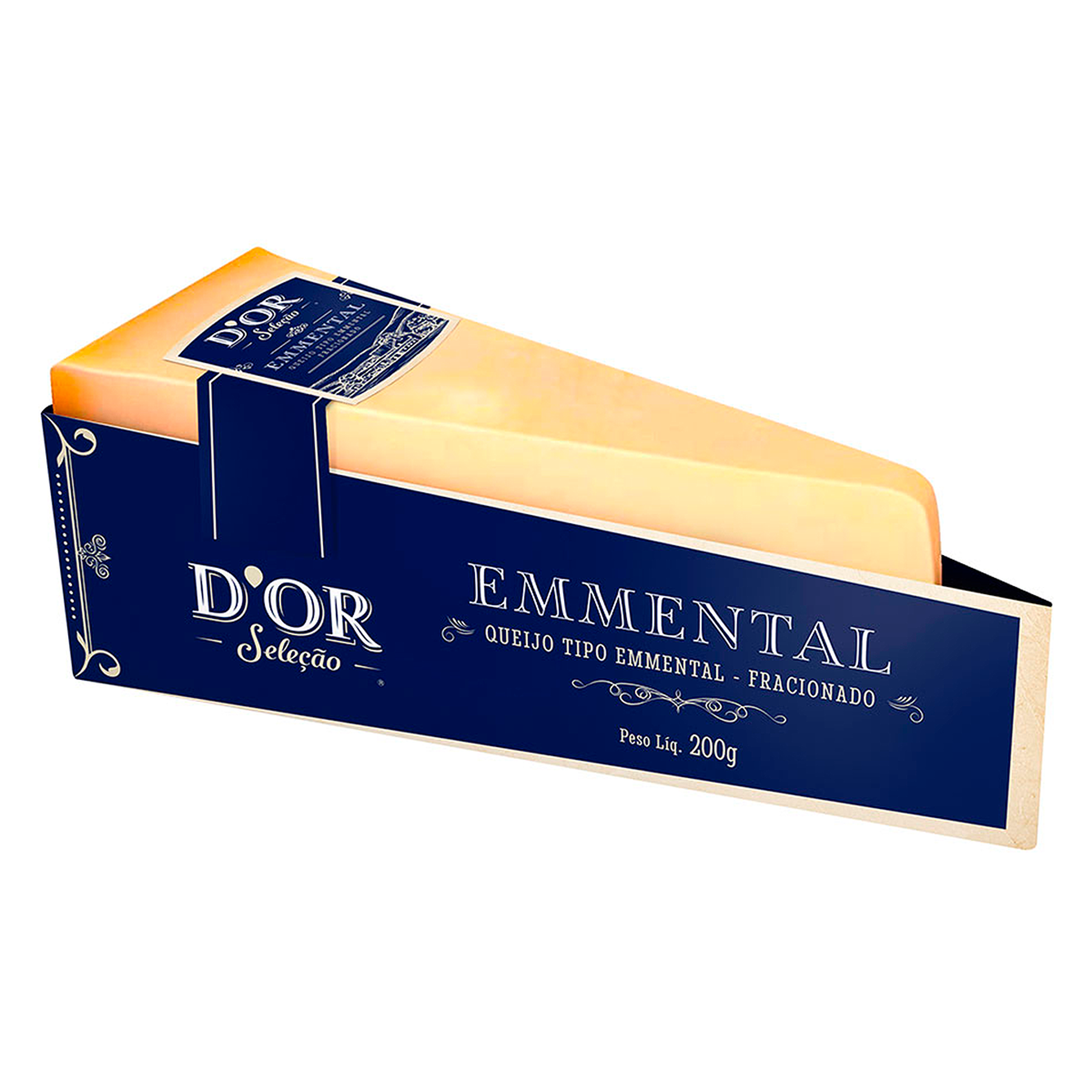 Queijo tipo Emmental Fracionado D'or 200g