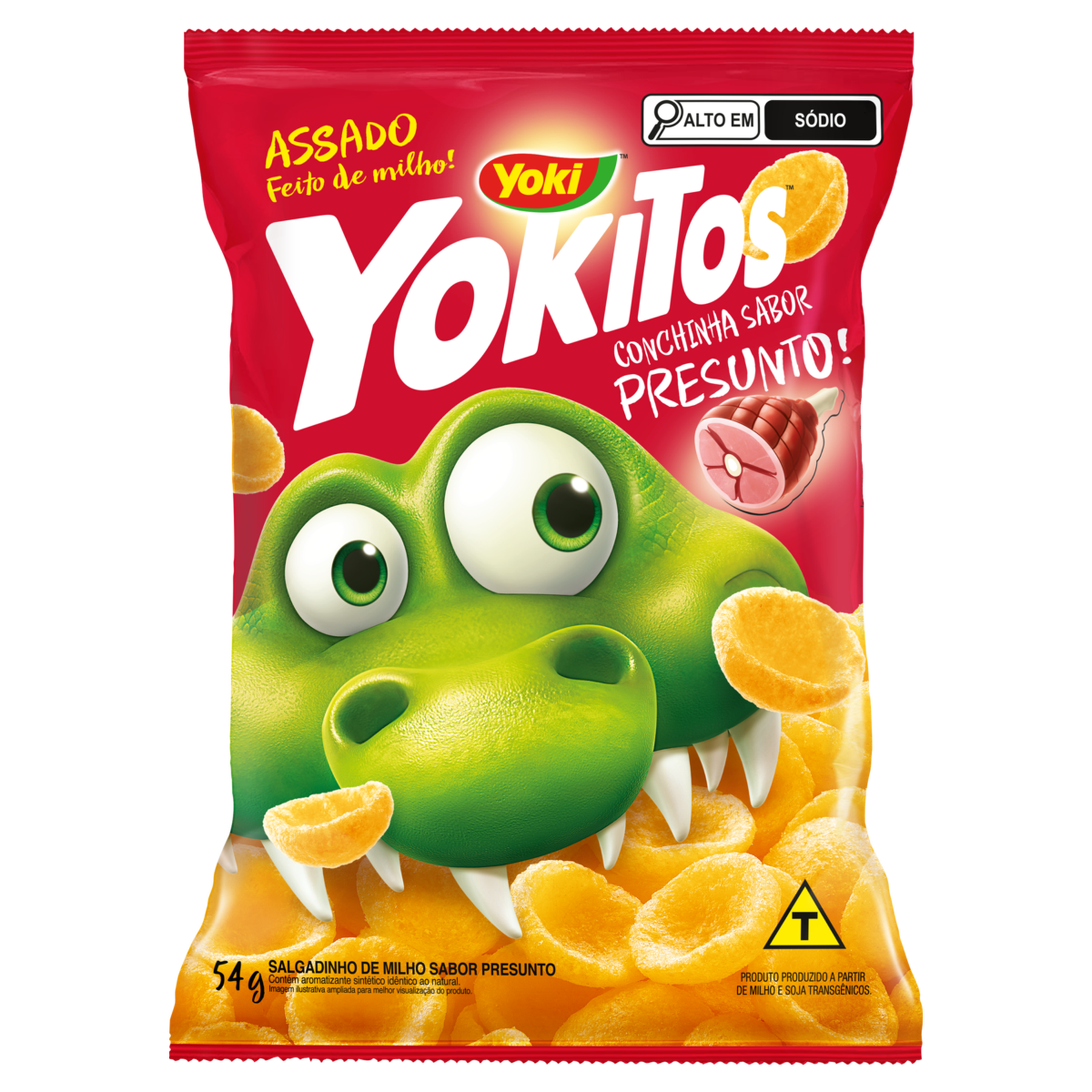 Salgadinho de Milho Presunto Yoki Yokitos Pacote 54g