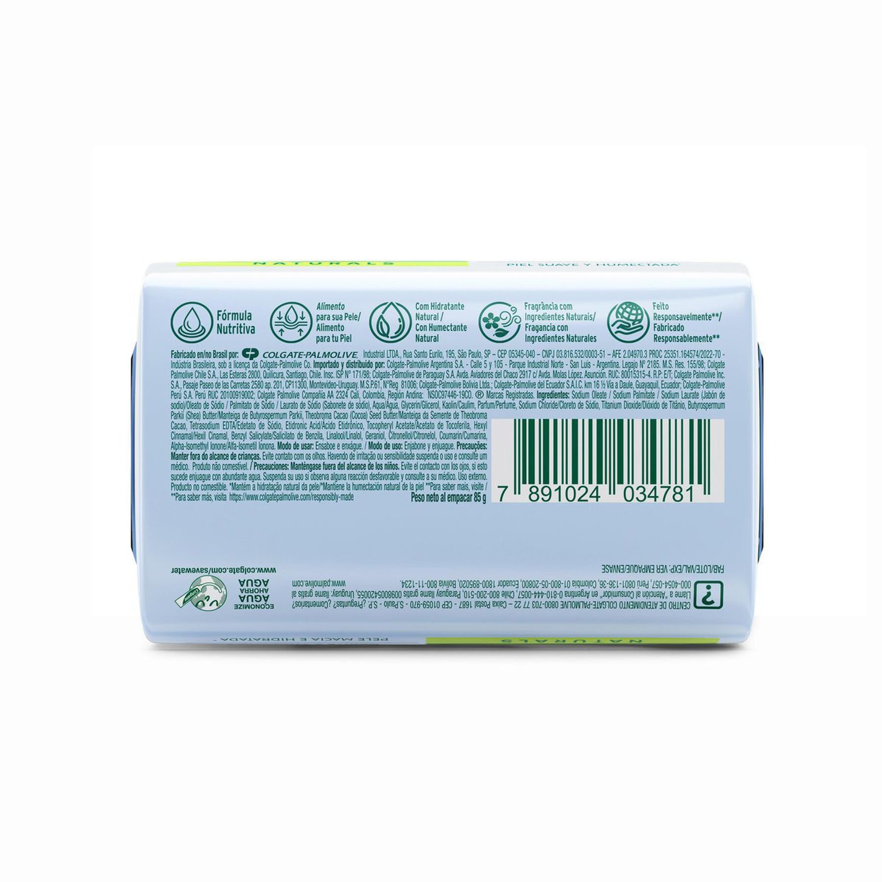 Sabonete em Barra Hidratação Intensiva Palmolive Naturals Cartucho 85g