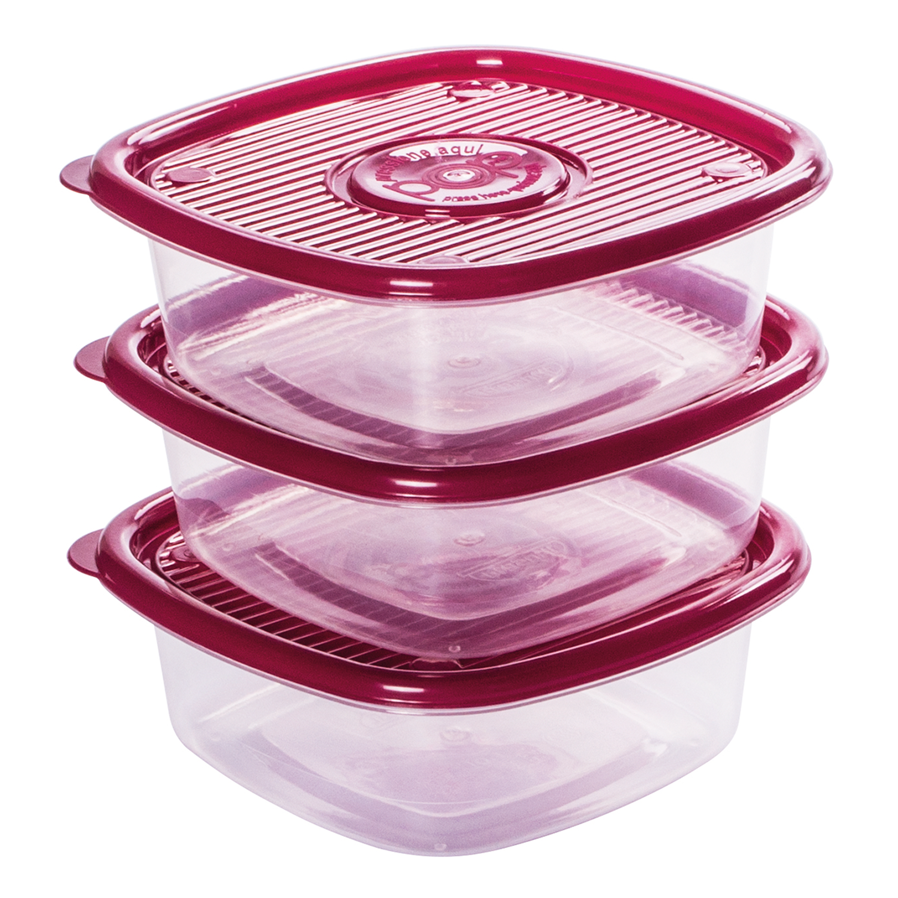 Pote Quadrado Pop Plasútil C/3 Unidades