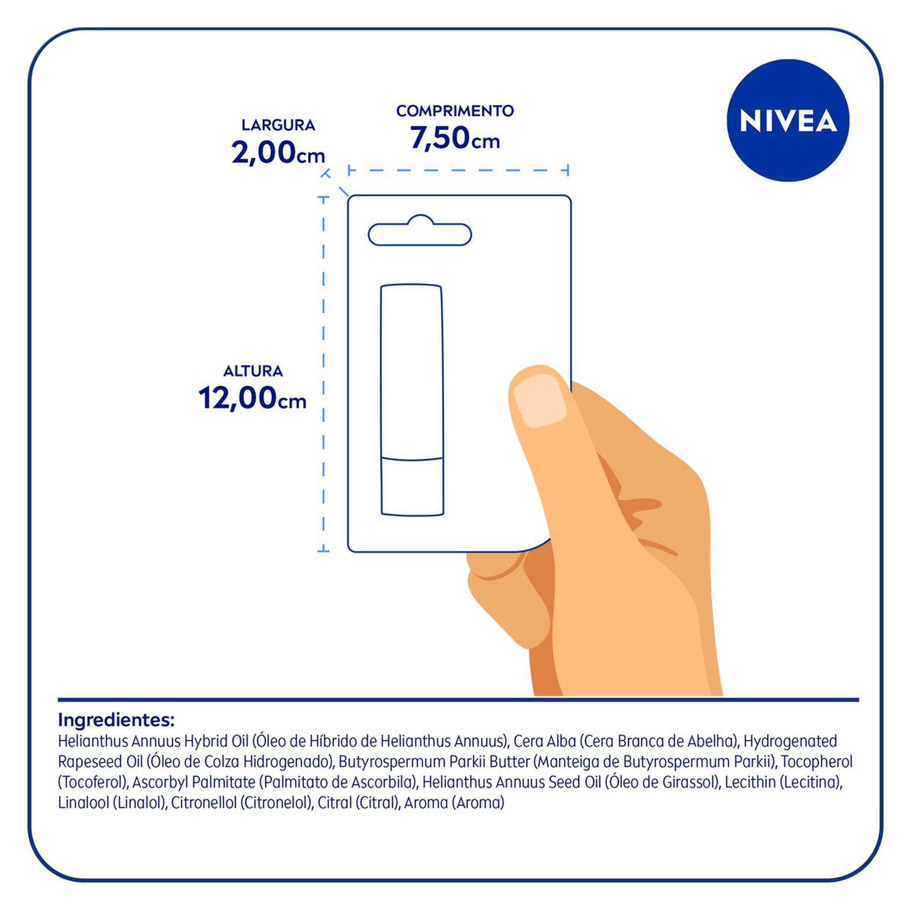 Protetor Original Care Labial Nivea Blister 4,8g