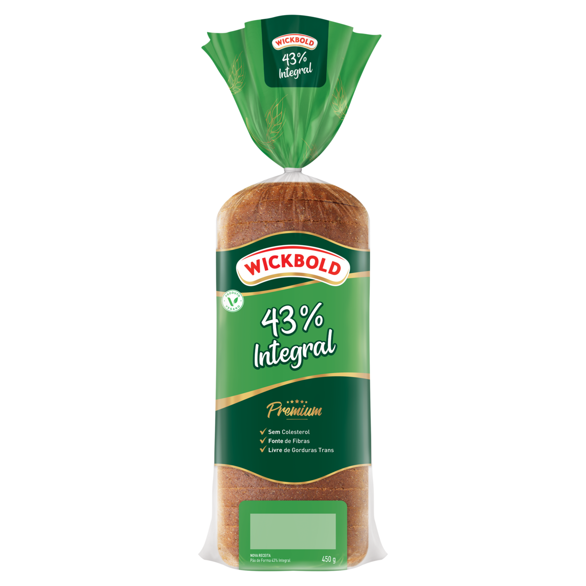 P&atilde;o de Forma Integral Viva Integralmente Wickbold Premium Pacote 450g