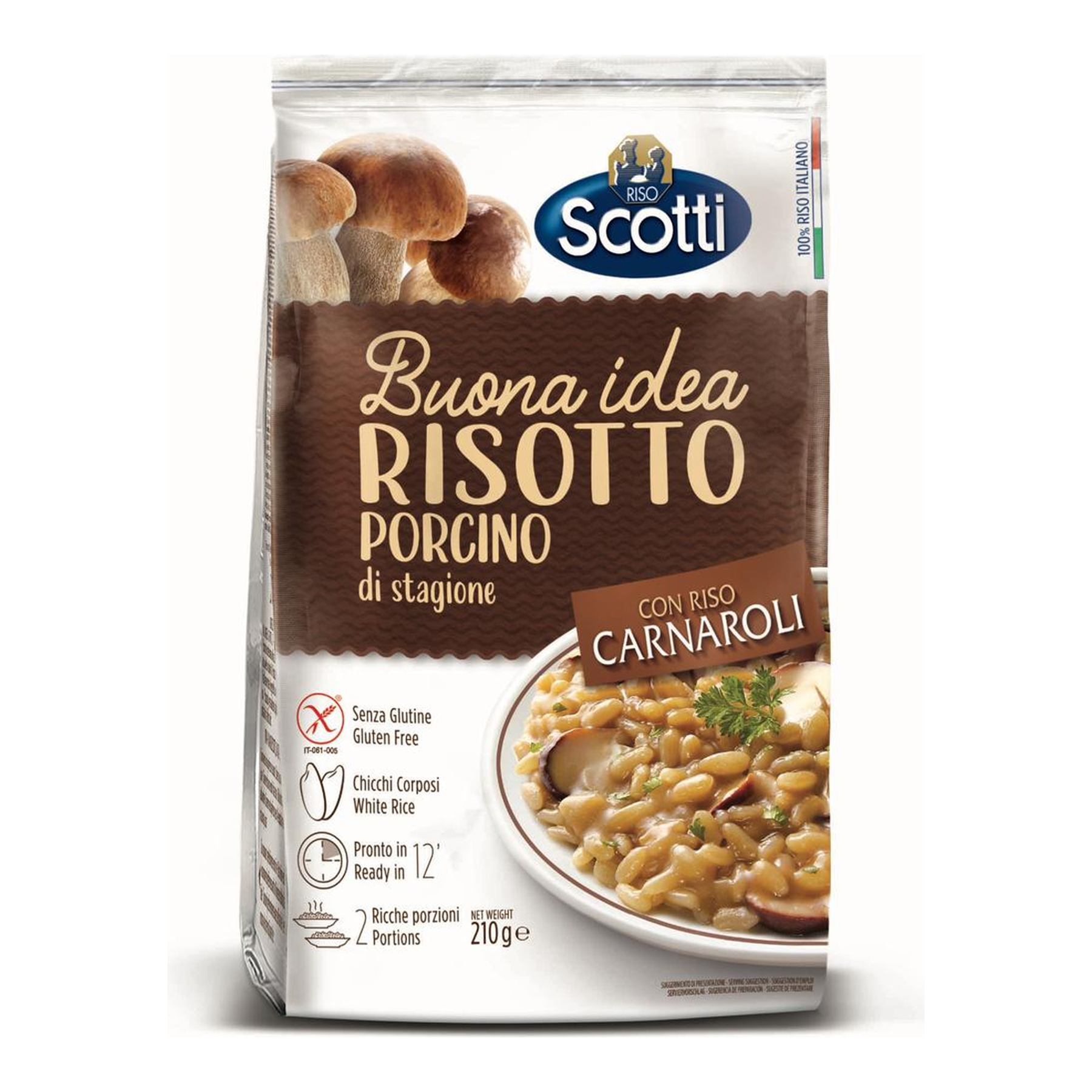 Risotto com Cogumelo Buona Idea Scotti Pacote 210g
