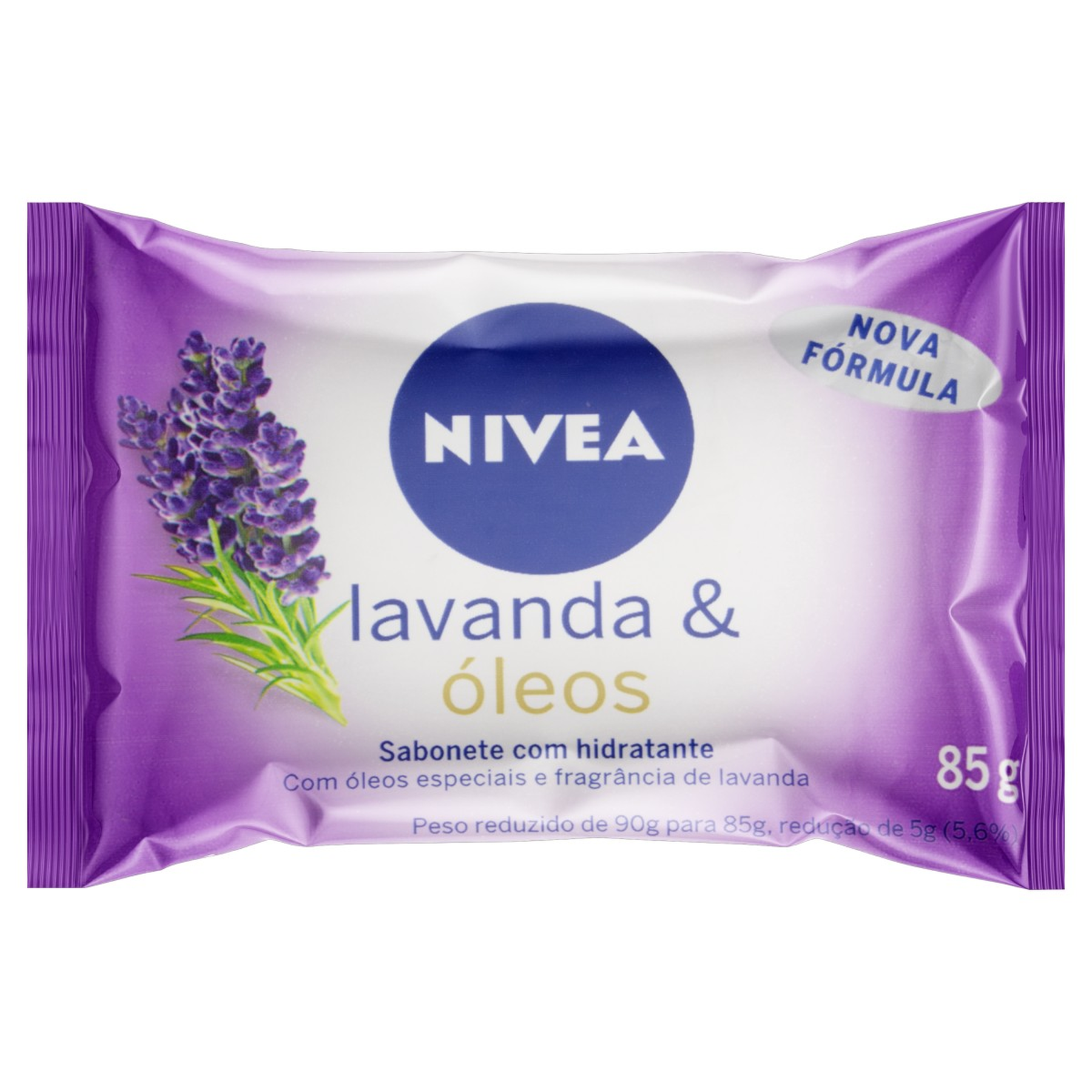 Sabonete Barra Hidratante Lavanda & &Oacute;leos Nivea Flow Pack 85g