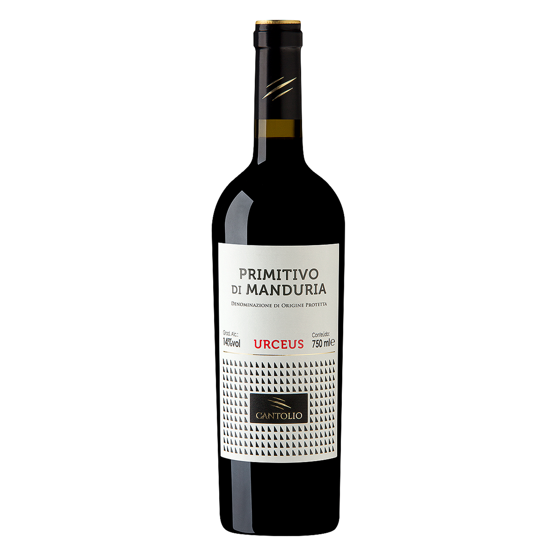 Vinho Tinto Urceus Primitivo di Manduria Garrafa 750ml