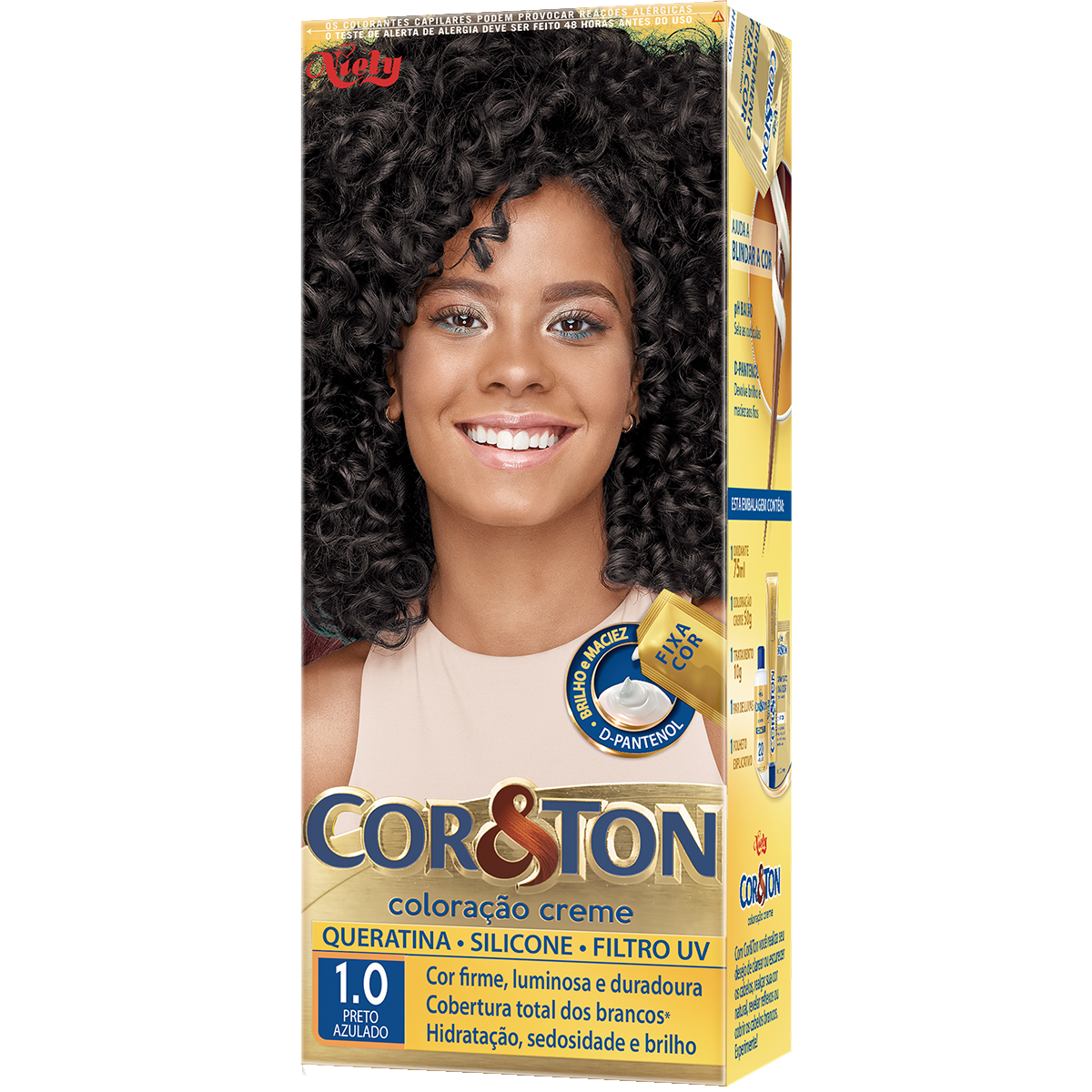 Tintura para Cabelo Preto Azulado 1.0 CoreTon