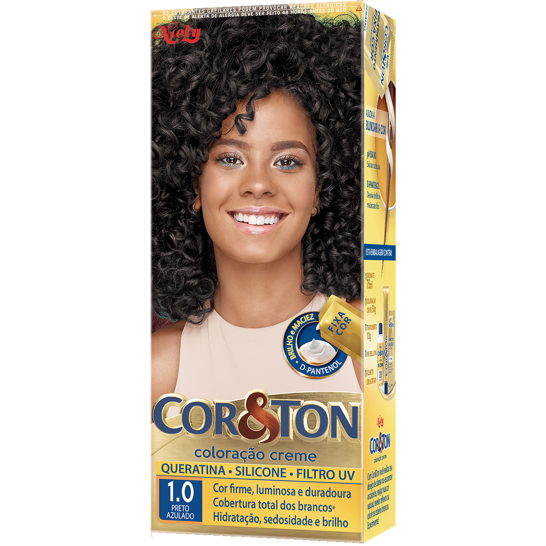 Tintura para Cabelo Preto Azulado 1.0 CoreTon