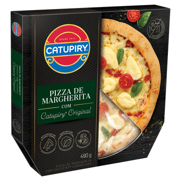 Pizza de Margherita com Catupiry Original Catupiry Caixa 490g