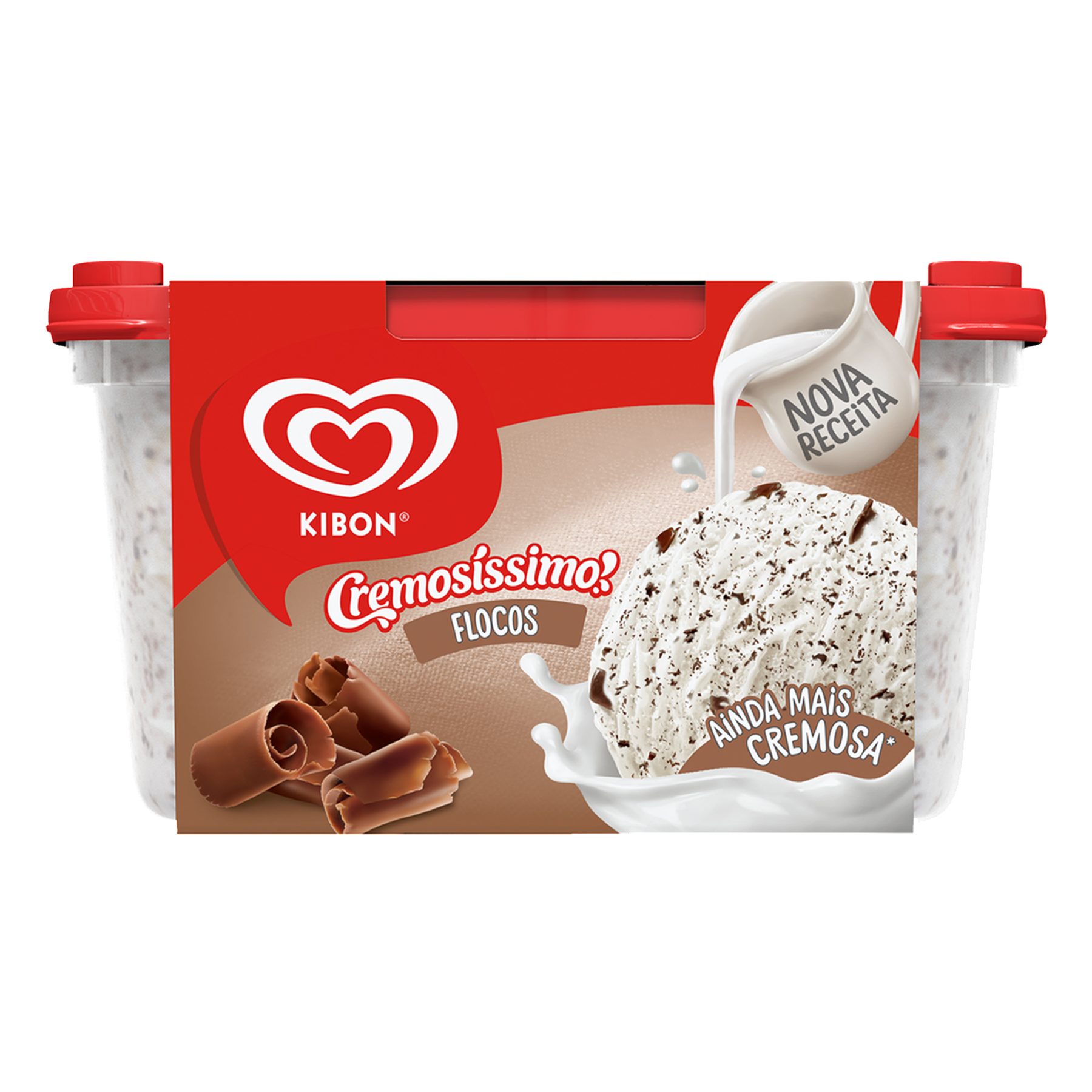 Sorvete Flocos Kibon Cremosíssimo Pote 1,5l 