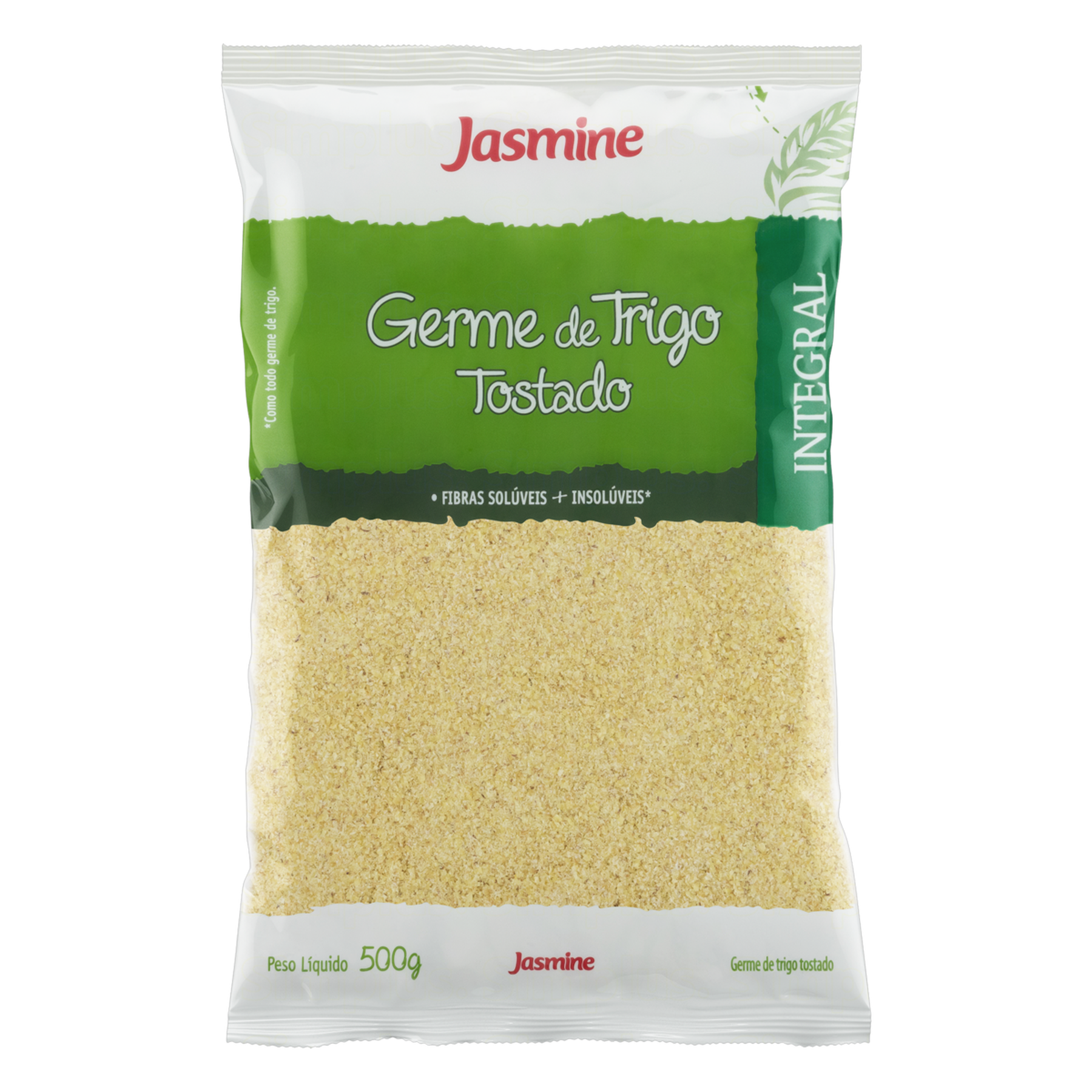 Germe de Trigo Tostado Integral Jasmine Pacote 500g