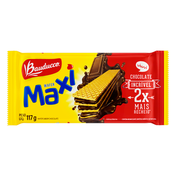 Biscoito Bauducco Wafer Maxi 117g