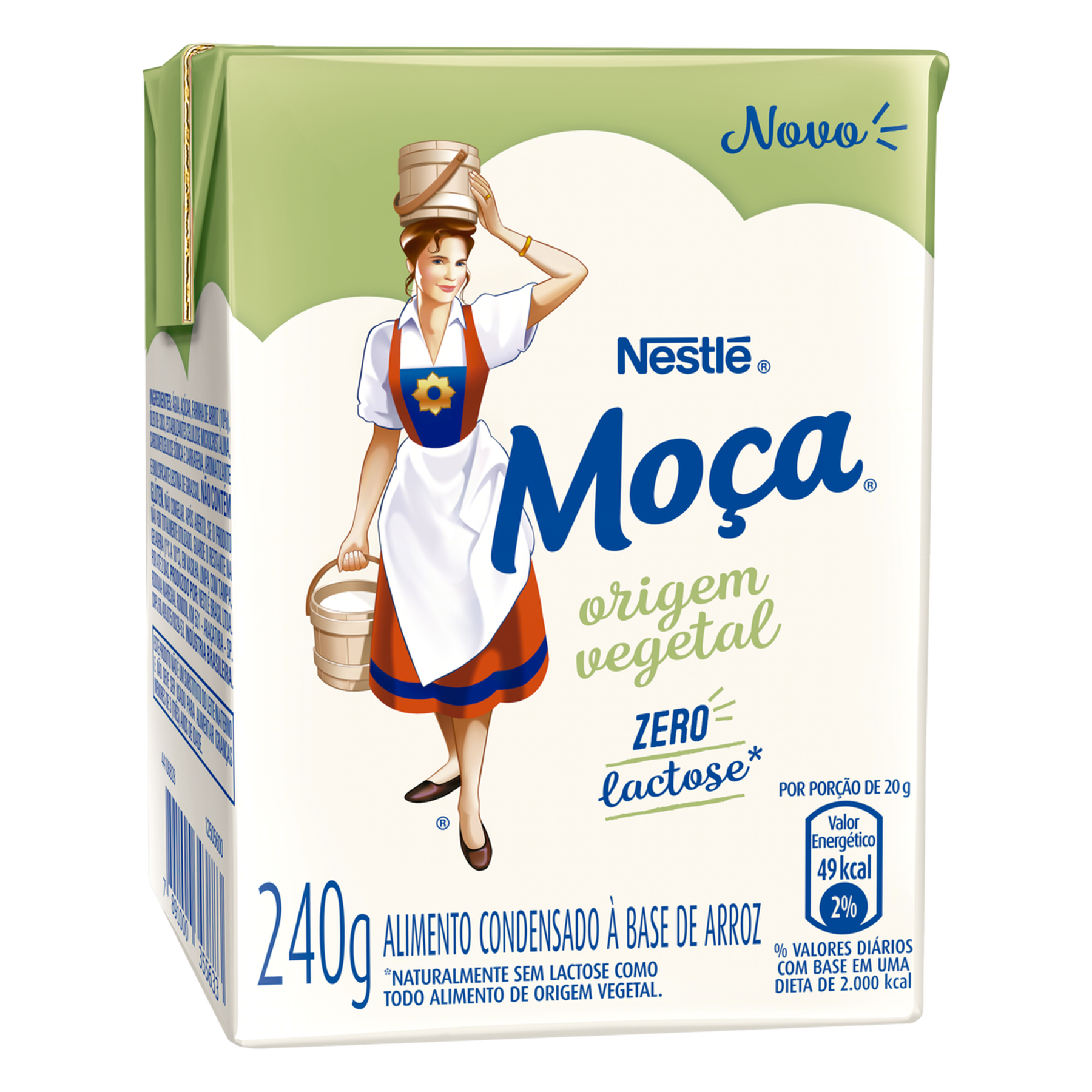 Leite Condensado Vegetal Zero Lactose Moça Nestlé Caixa 240g