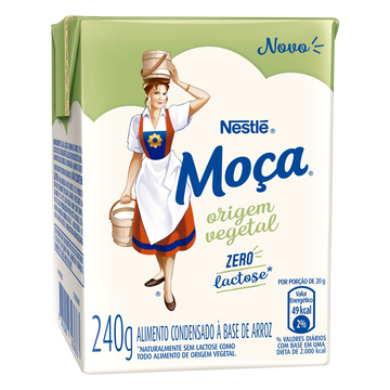 Leite Condensado Vegetal Zero Lactose Moça Nestlé Caixa 240g
