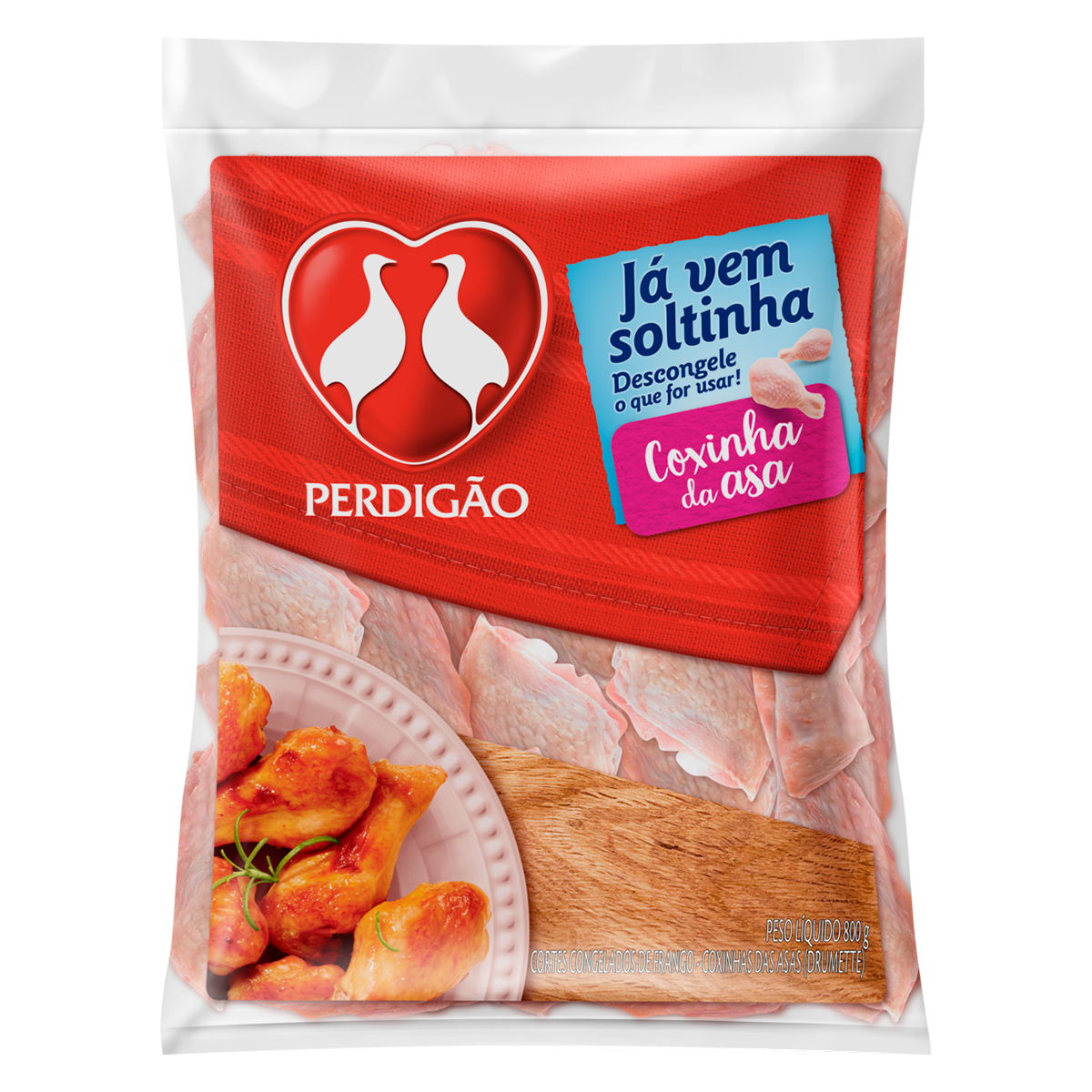 Coxinha da Asa de Frango Congelada Perdig&atilde;o 800g