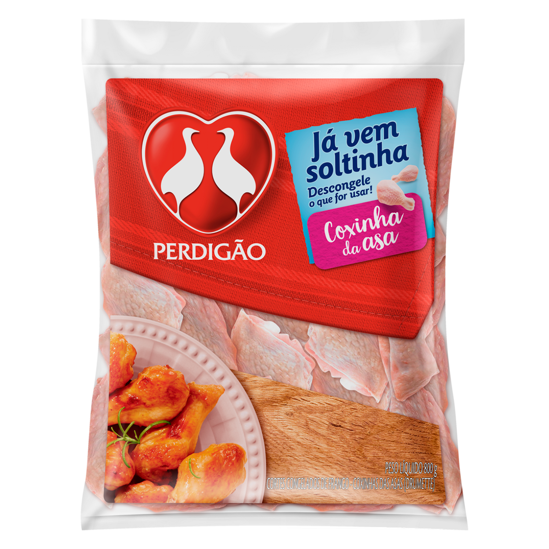 Coxinha da Asa de Frango Congelada Perdig&atilde;o 800g