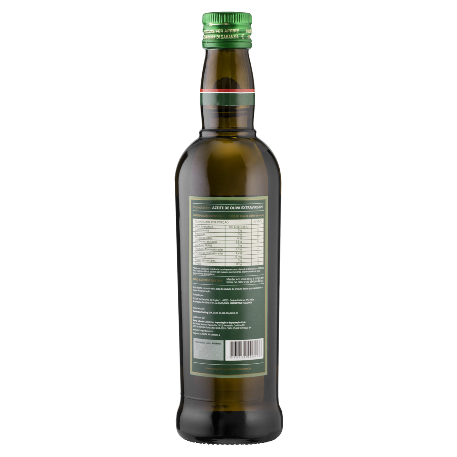 Azeite de Oliva Extra Virgem Italiano Paganini Vidro 500ml